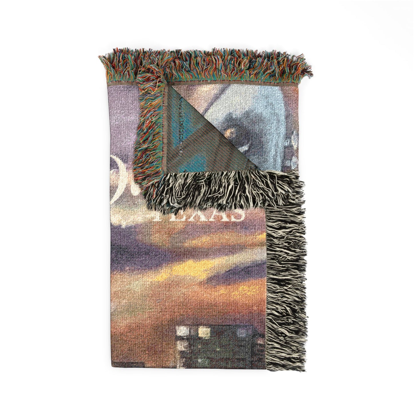 Traveling Man Woven Blanket | Deep Ellum, Dallas Texas Scene