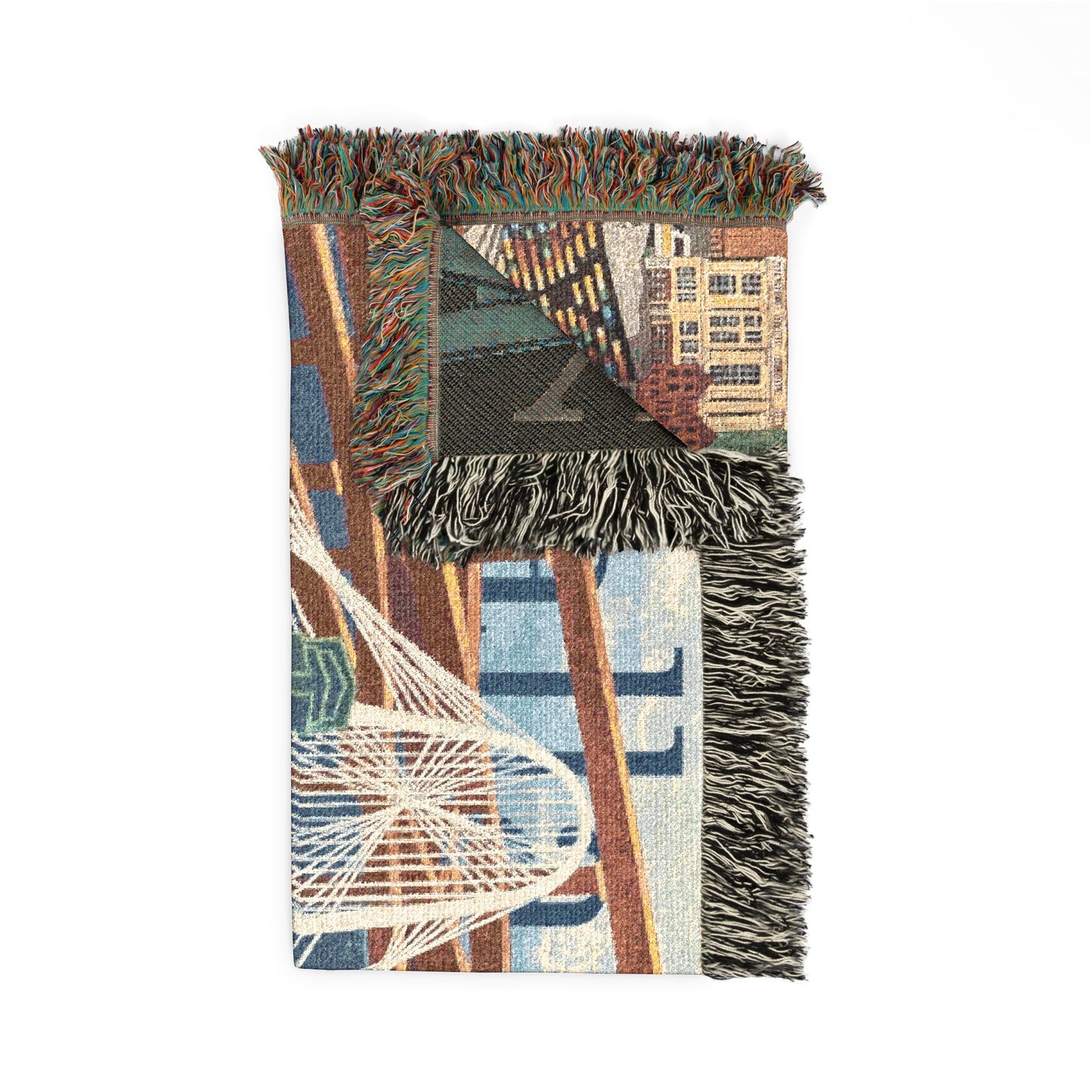Dallas Texas Woven Blanket | Dallas Landmarks Scene