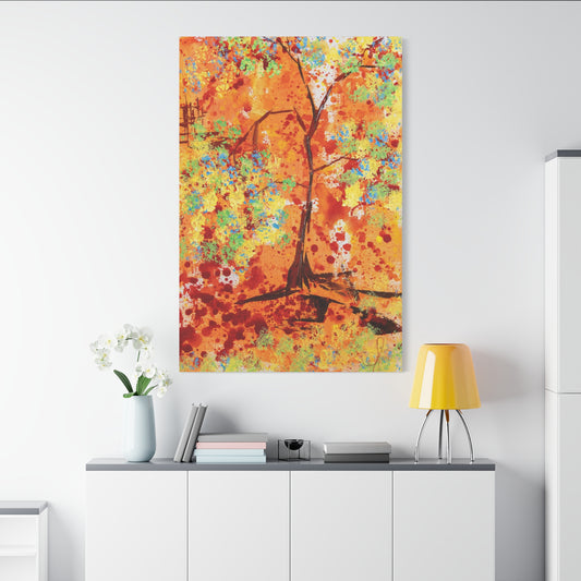 Canvas Print - A Spring Scene from Edwin Fuller - Abstract Tree and Foliage