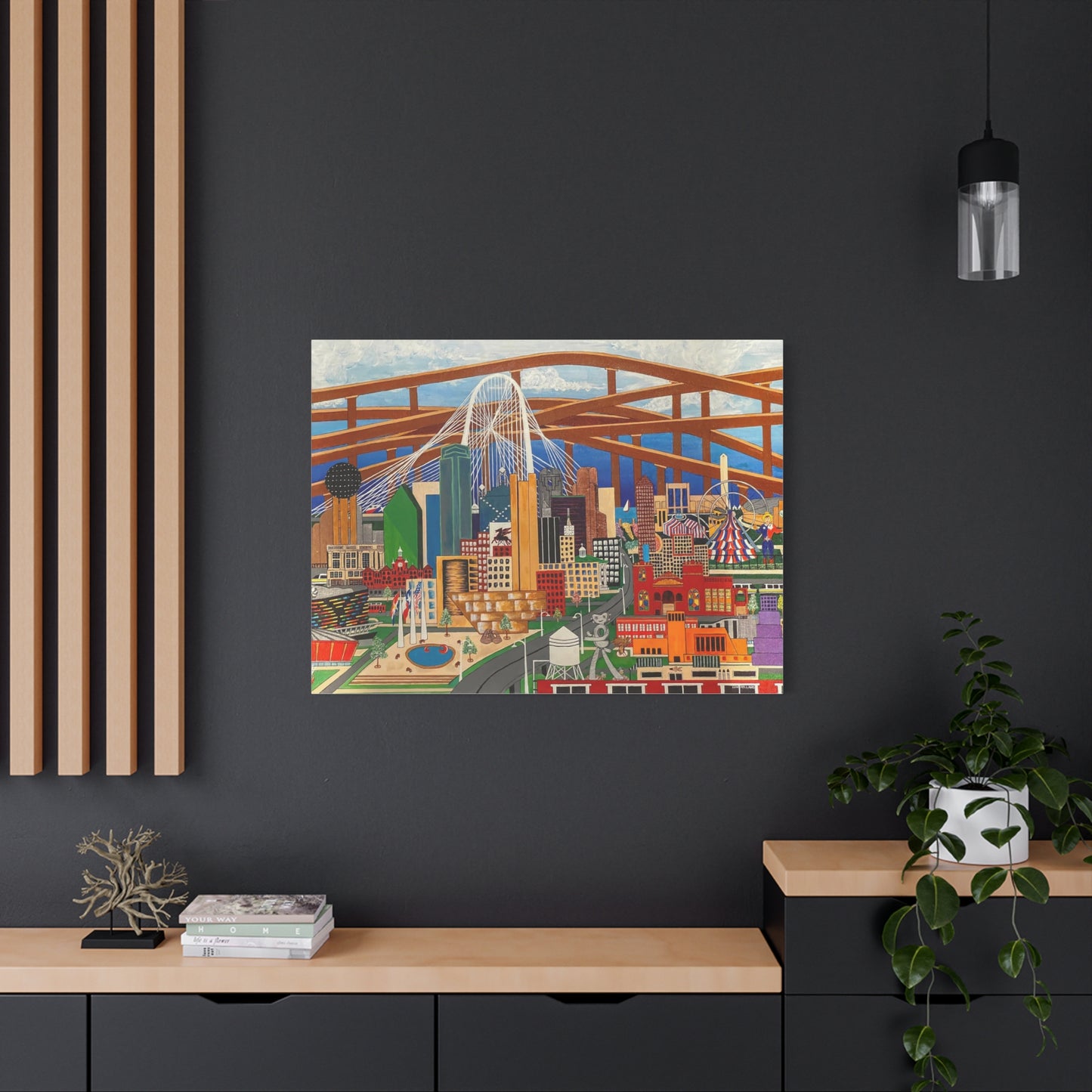 Canvas Print - Dallas by Leon Pollard - Dallas Landmarks and Cityscape