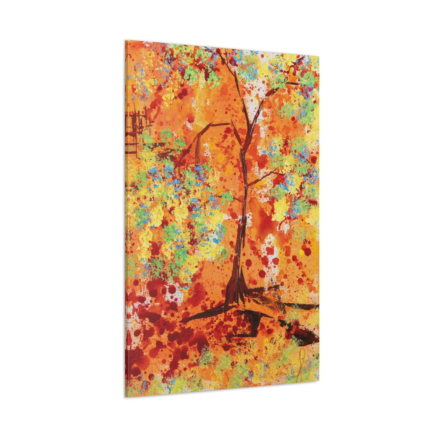 Canvas Print - A Spring Scene from Edwin Fuller - Abstract Tree and Foliage