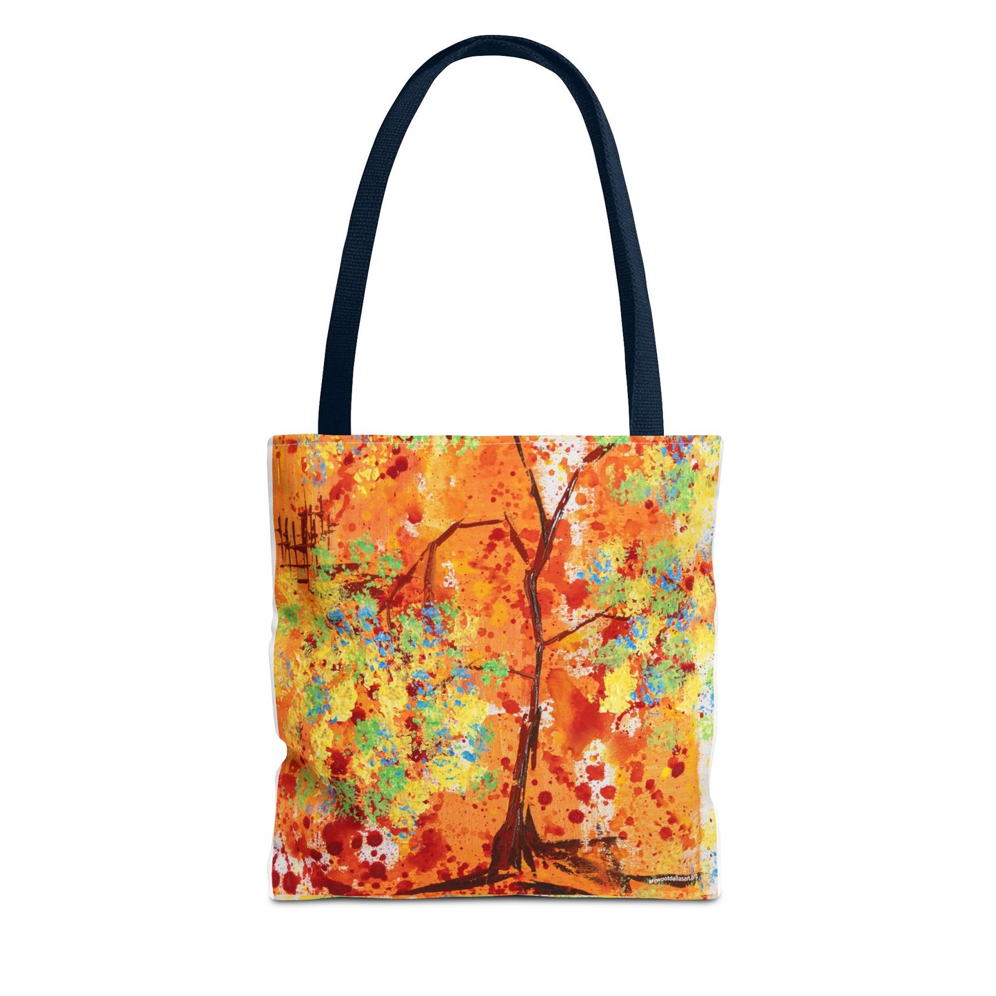 Canvas Tote Bag - A Spring Scene by Edwin Fuller - Abstract Tree and Foliage