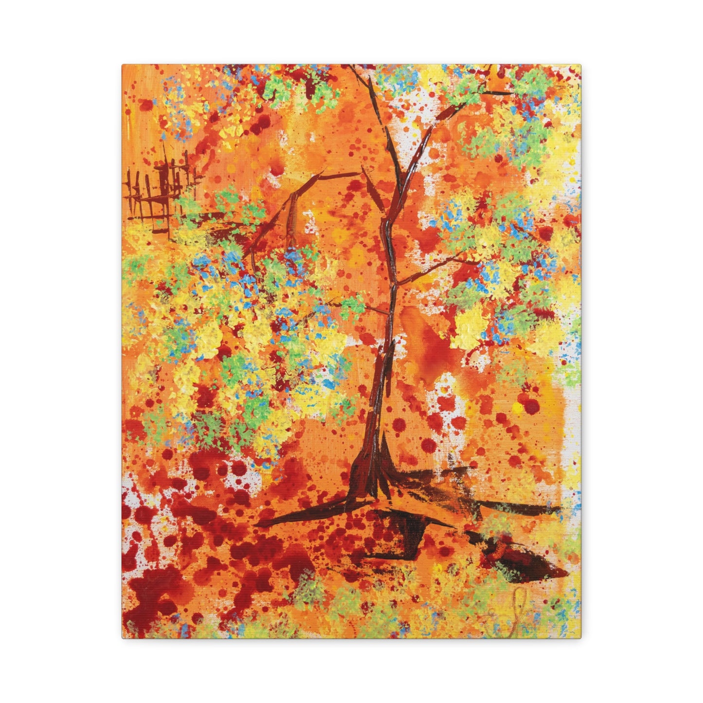 Canvas Print - A Spring Scene from Edwin Fuller - Abstract Tree and Foliage