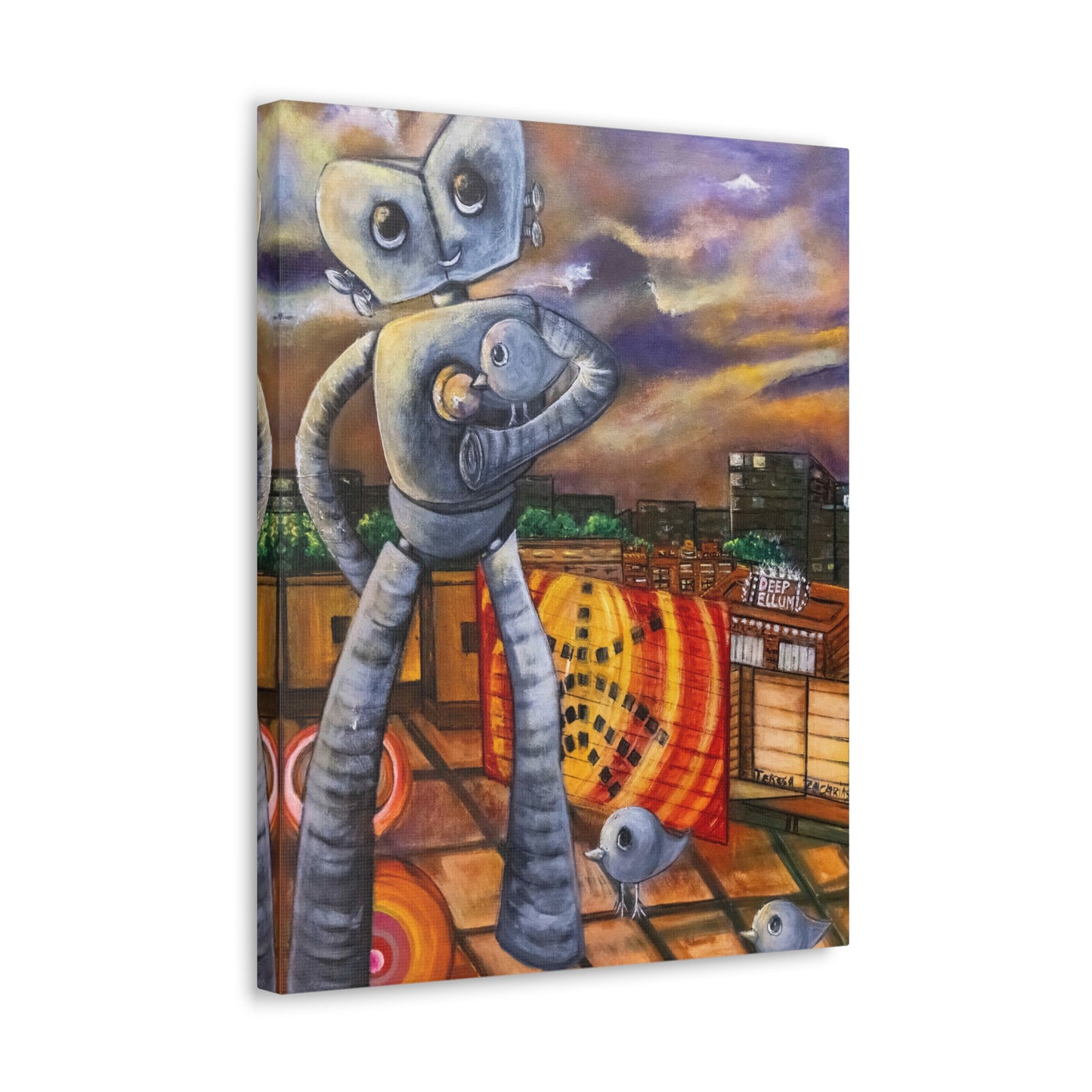 Canvas Print - A Sunset Journey by Teresa Zacarias