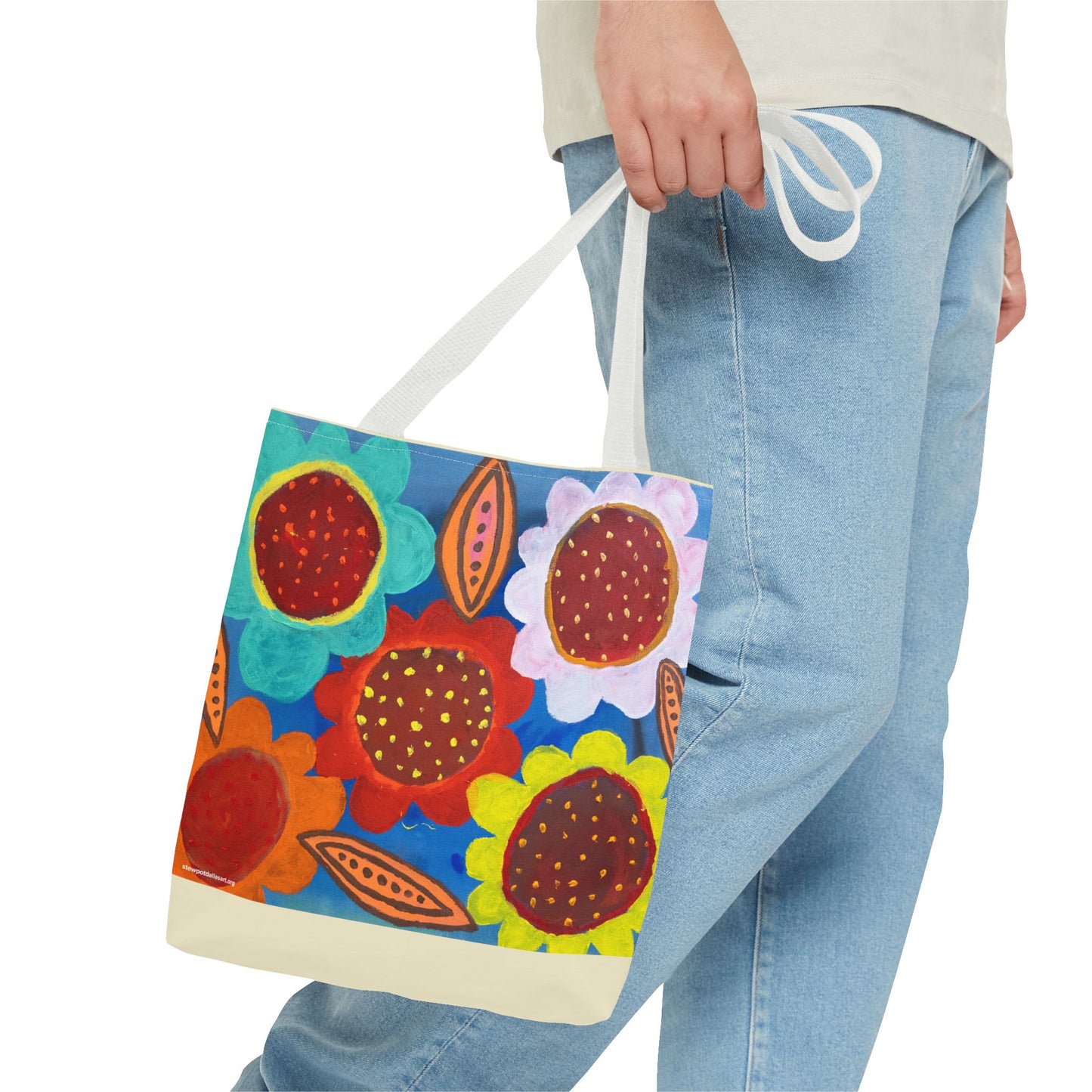 Canvas Tote Bag - Spring Flowers by Fernando Segovia - Bold Flower Painting