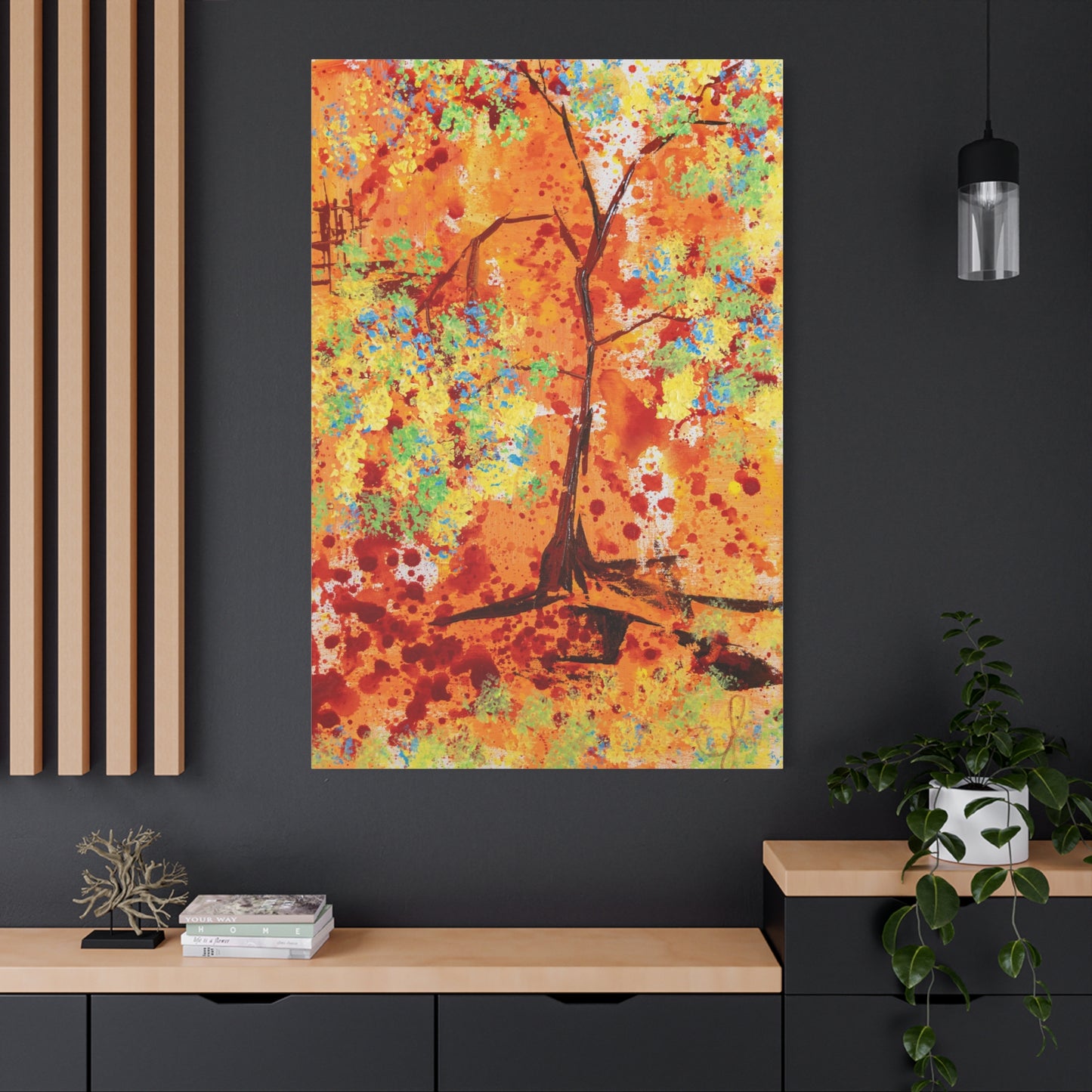 Canvas Print - A Spring Scene from Edwin Fuller - Abstract Tree and Foliage