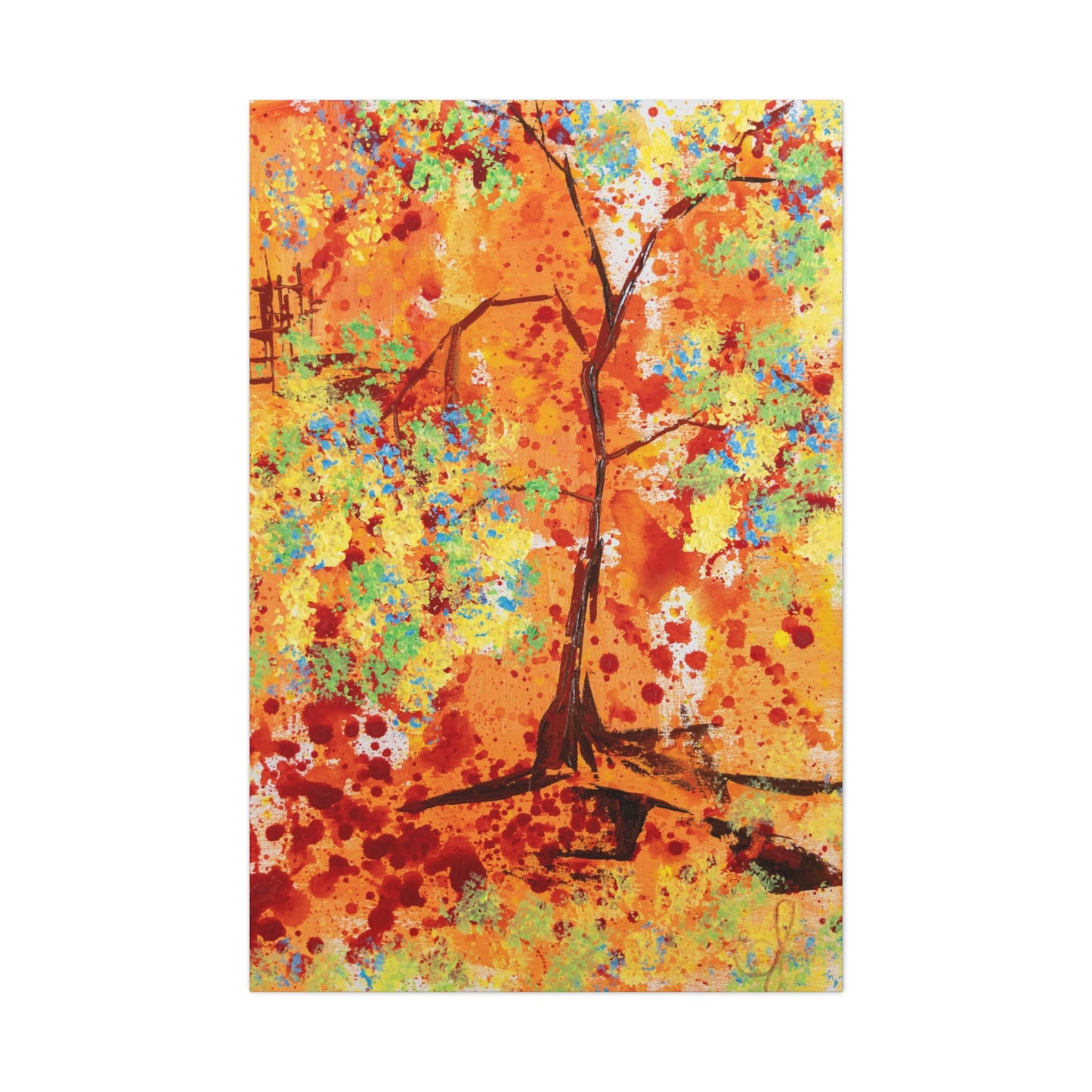 Canvas Print - A Spring Scene from Edwin Fuller - Abstract Tree and Foliage