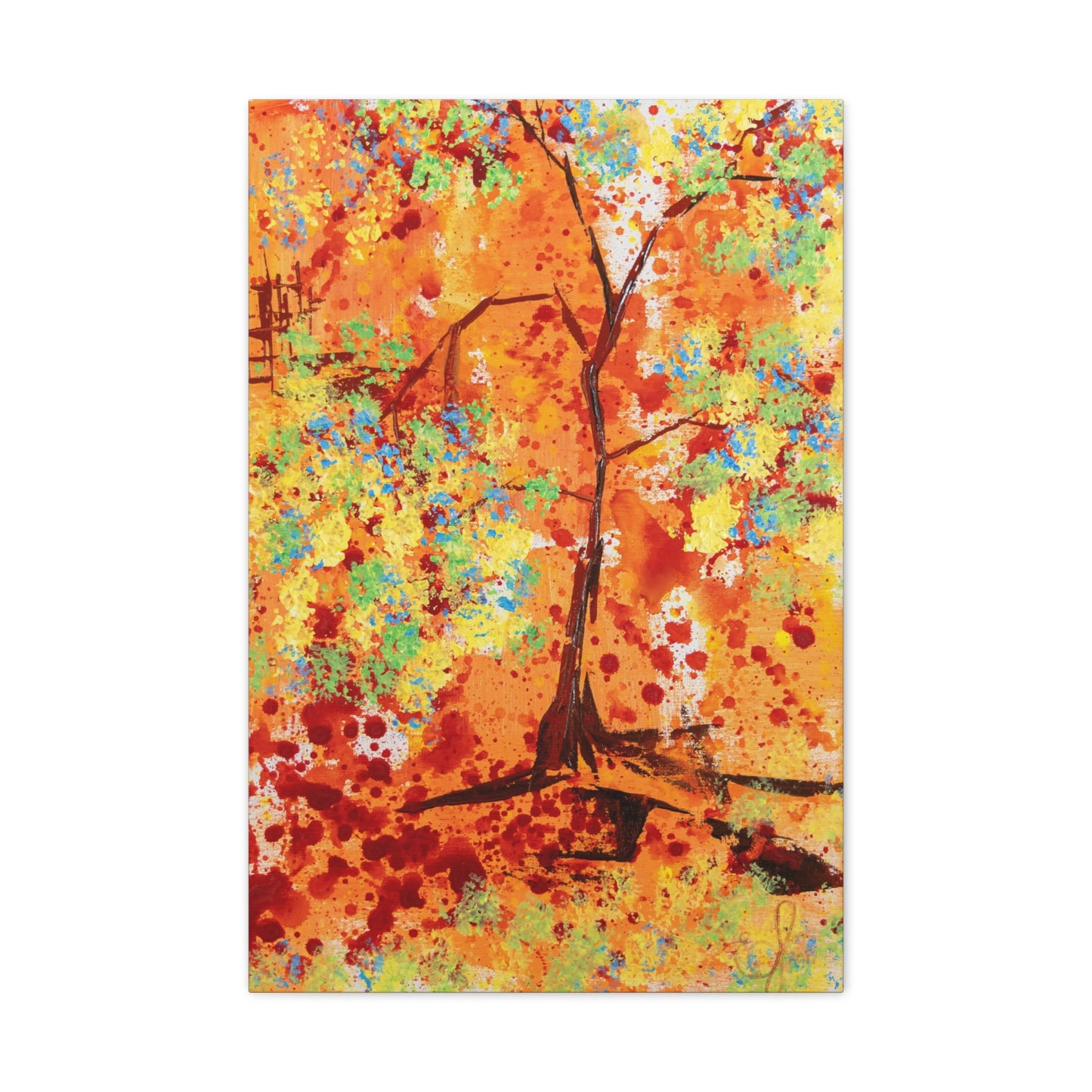 Canvas Print - A Spring Scene from Edwin Fuller - Abstract Tree and Foliage