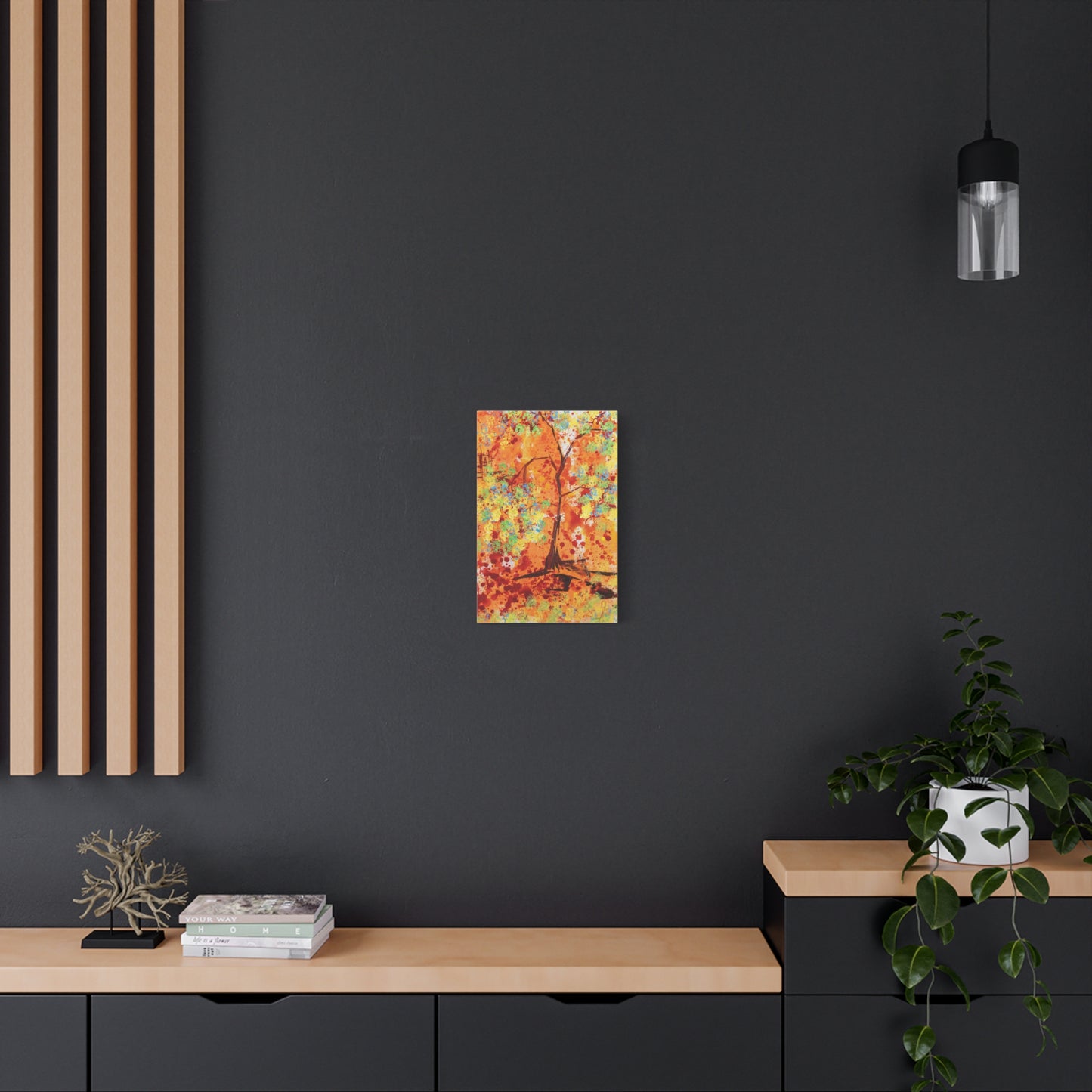 Canvas Print - A Spring Scene from Edwin Fuller - Abstract Tree and Foliage