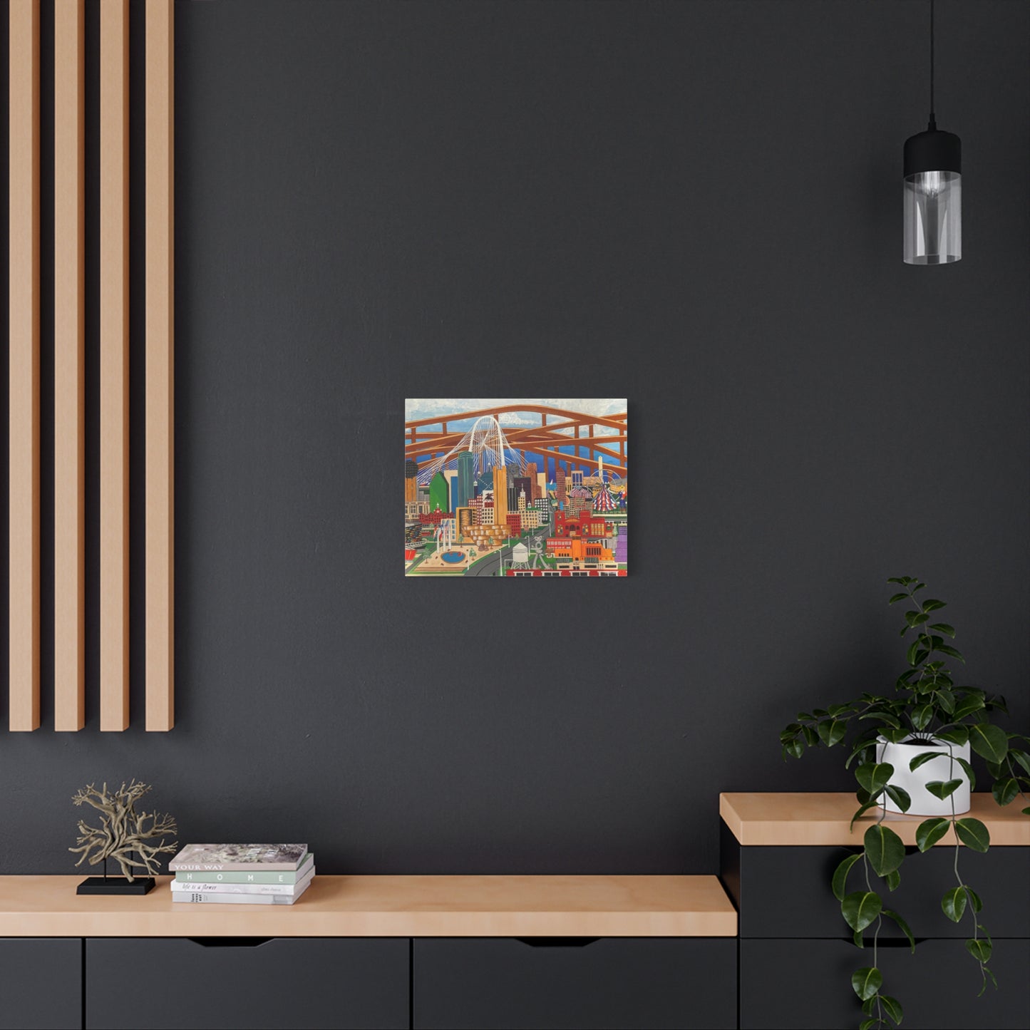 Canvas Print - Dallas by Leon Pollard - Dallas Landmarks and Cityscape