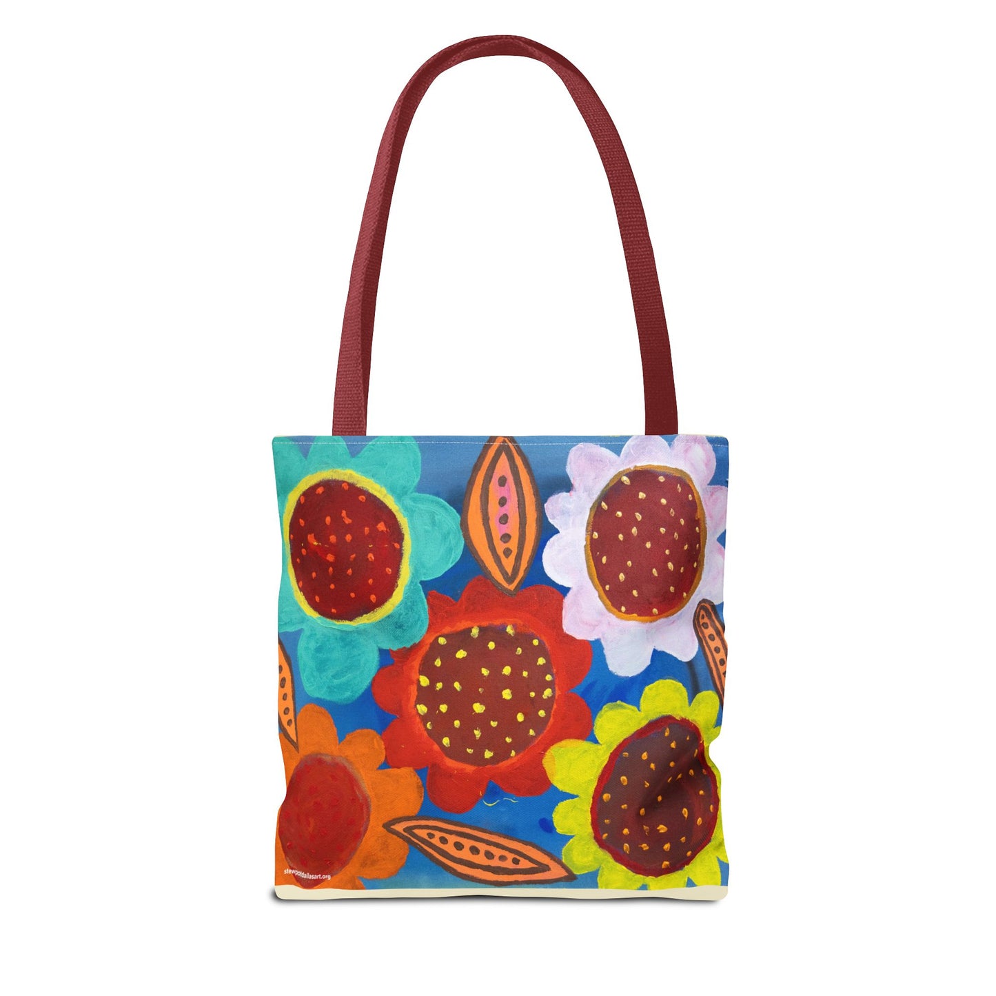 Canvas Tote Bag - Spring Flowers by Fernando Segovia - Bold Flower Painting