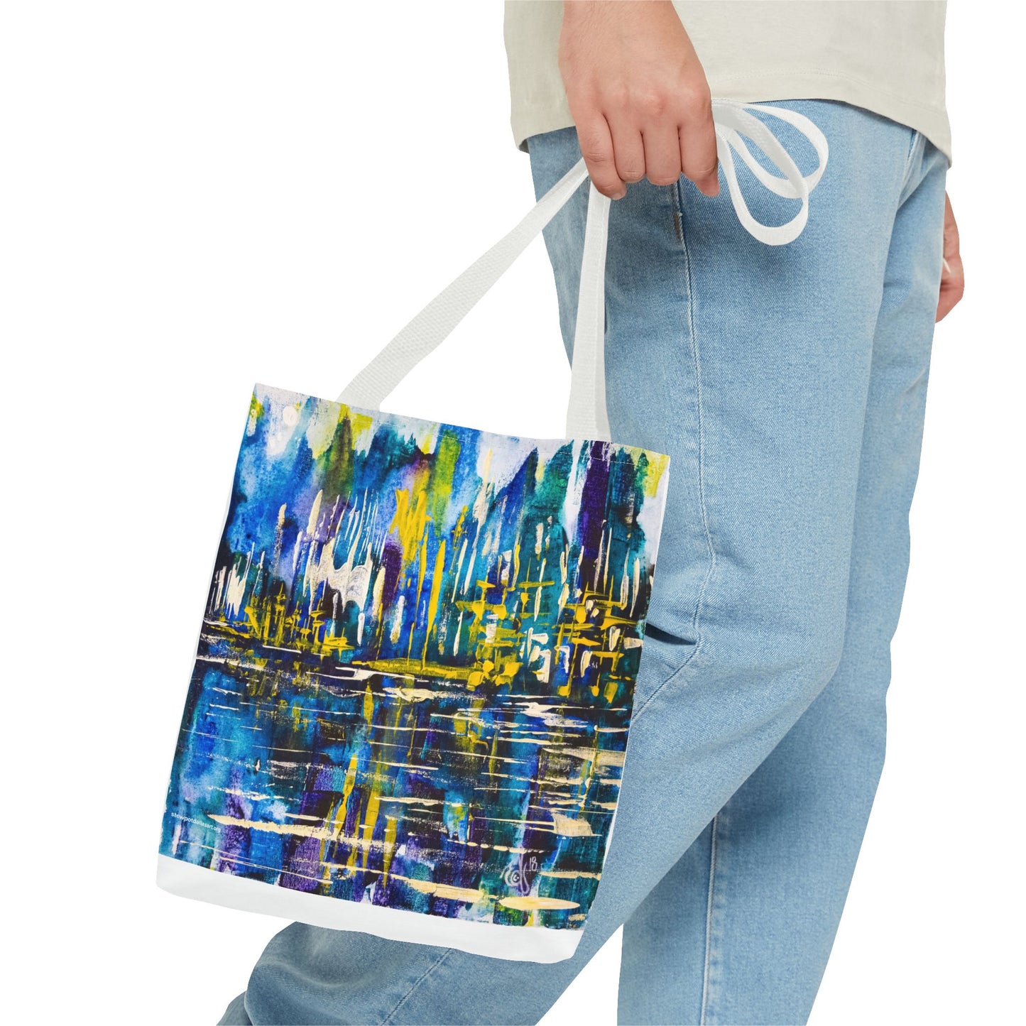 Canvas Tote Bag - Reflections by Edwin Fuller - Landscape Cityscape and Water