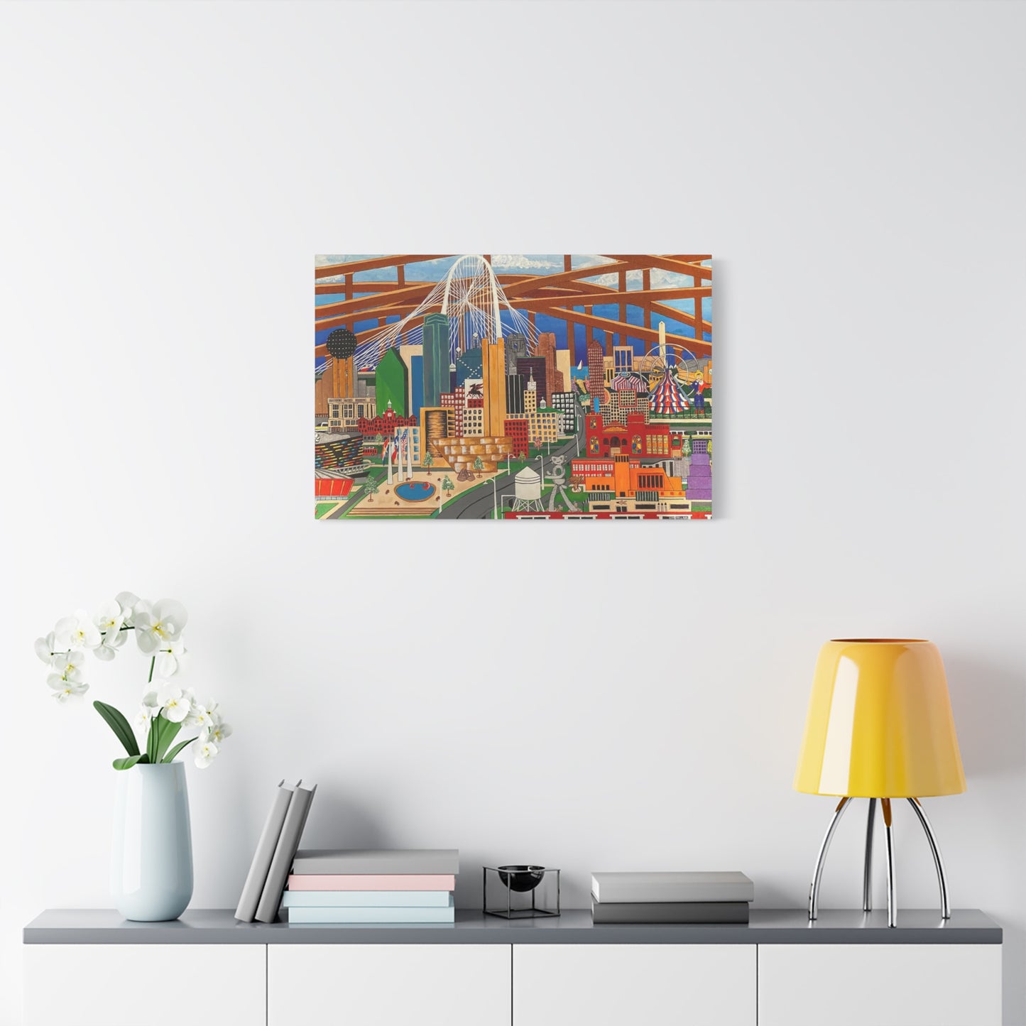 Canvas Print - Dallas by Leon Pollard - Dallas Landmarks and Cityscape
