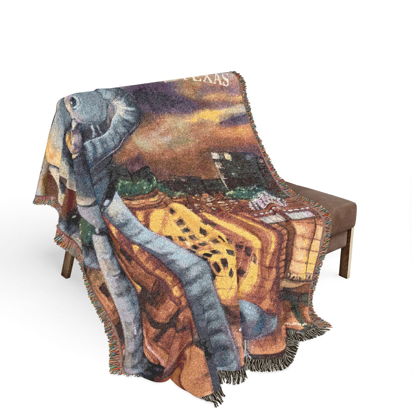 Traveling Man Woven Blanket | Deep Ellum, Dallas Texas Scene