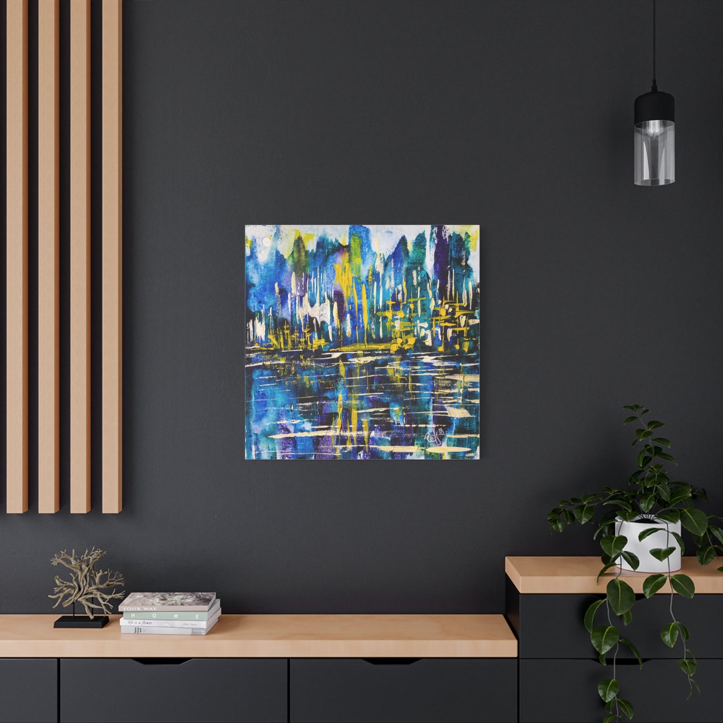 Canvas Print - Reflections by Edwin Fuller - Abstract Landscape and Water