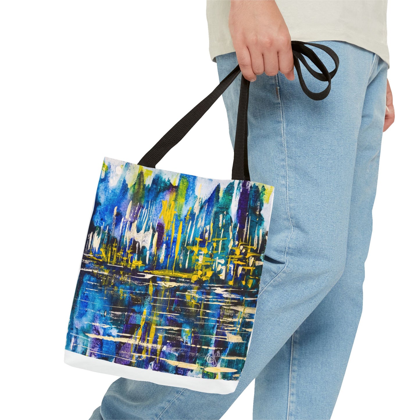 Canvas Tote Bag - Reflections by Edwin Fuller - Landscape Cityscape and Water