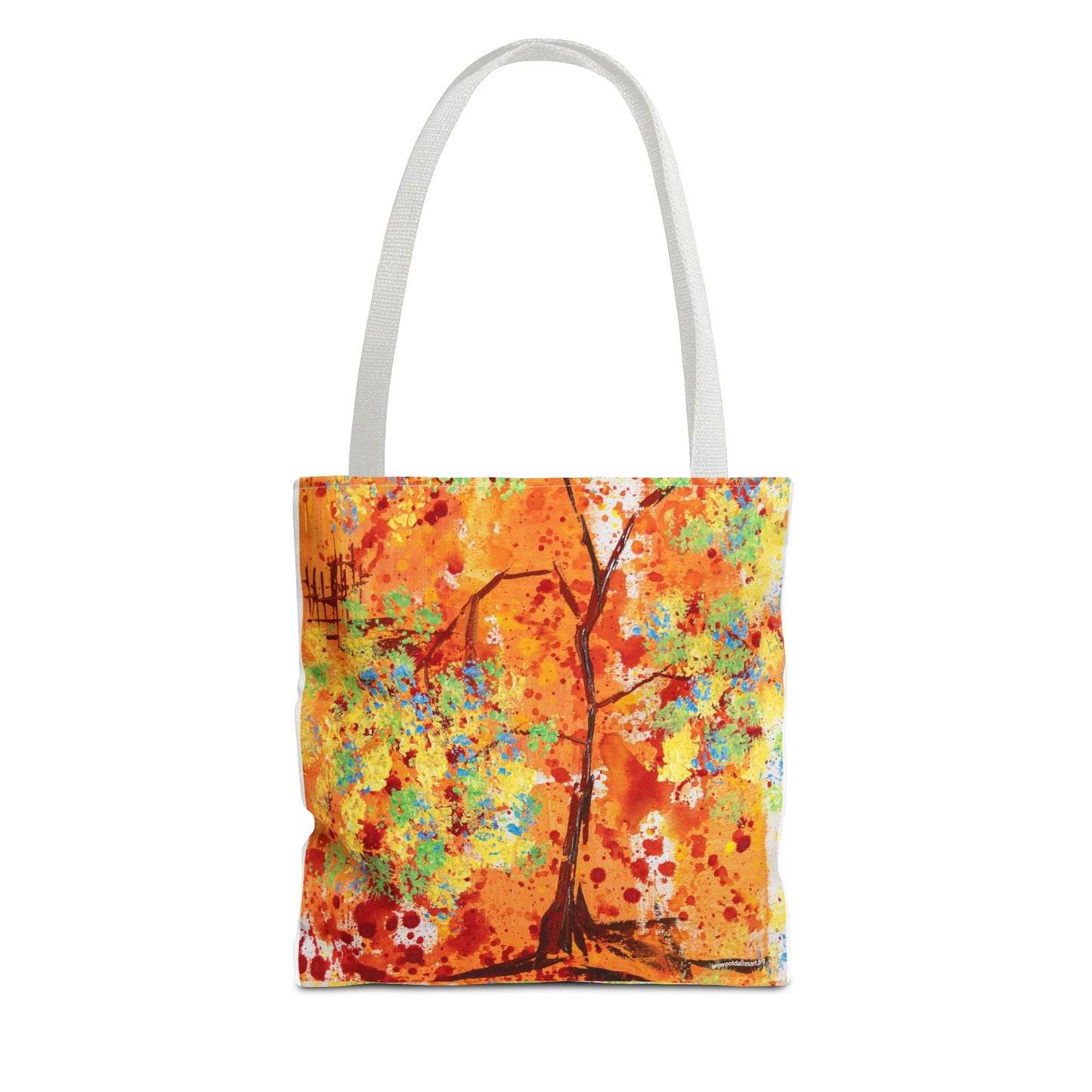 Canvas Tote Bag - A Spring Scene by Edwin Fuller - Abstract Tree and Foliage