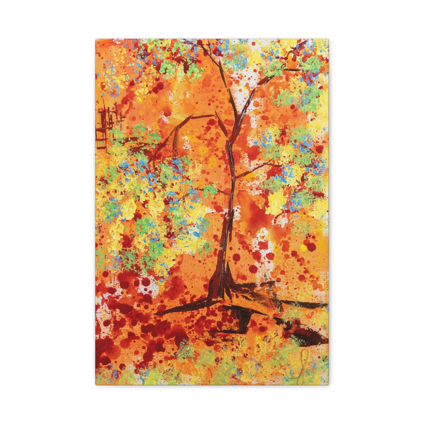 Canvas Print - A Spring Scene from Edwin Fuller - Abstract Tree and Foliage