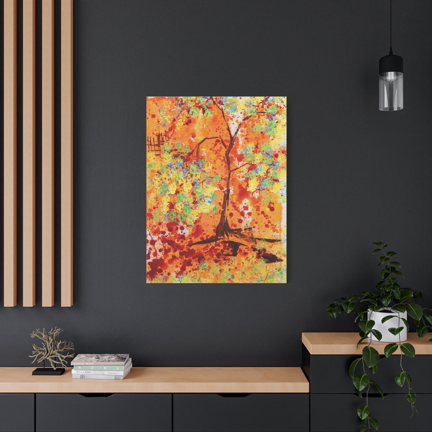 Canvas Print - A Spring Scene from Edwin Fuller - Abstract Tree and Foliage