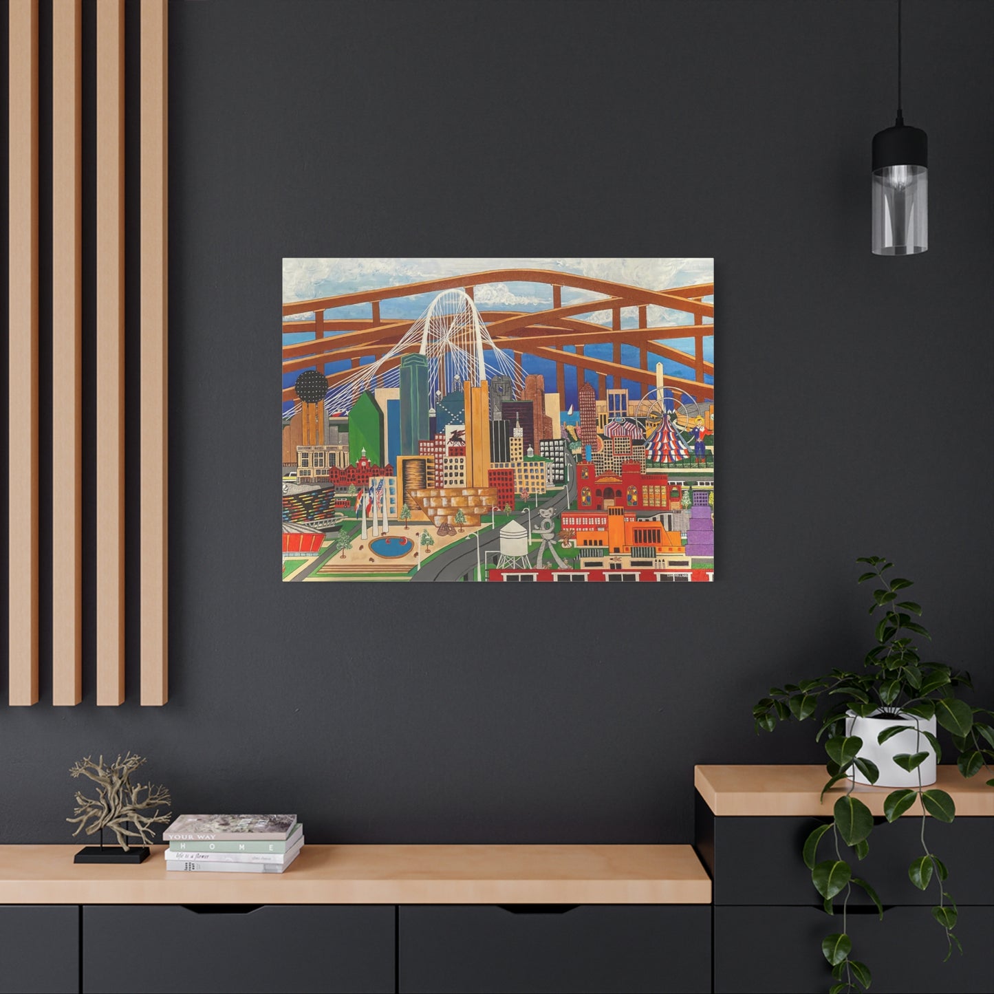 Canvas Print - Dallas by Leon Pollard - Dallas Landmarks and Cityscape