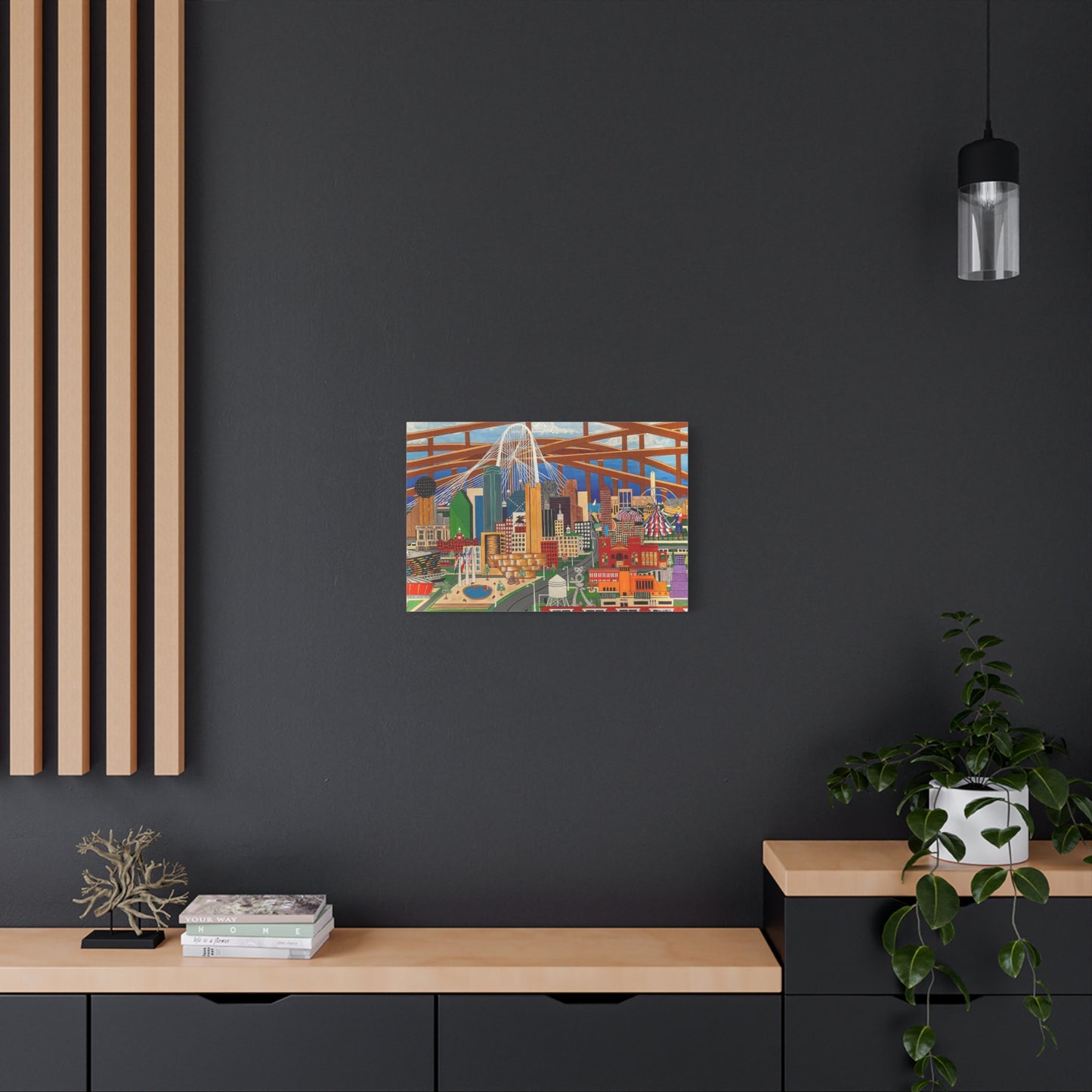 Canvas Print - Dallas by Leon Pollard - Dallas Landmarks and Cityscape