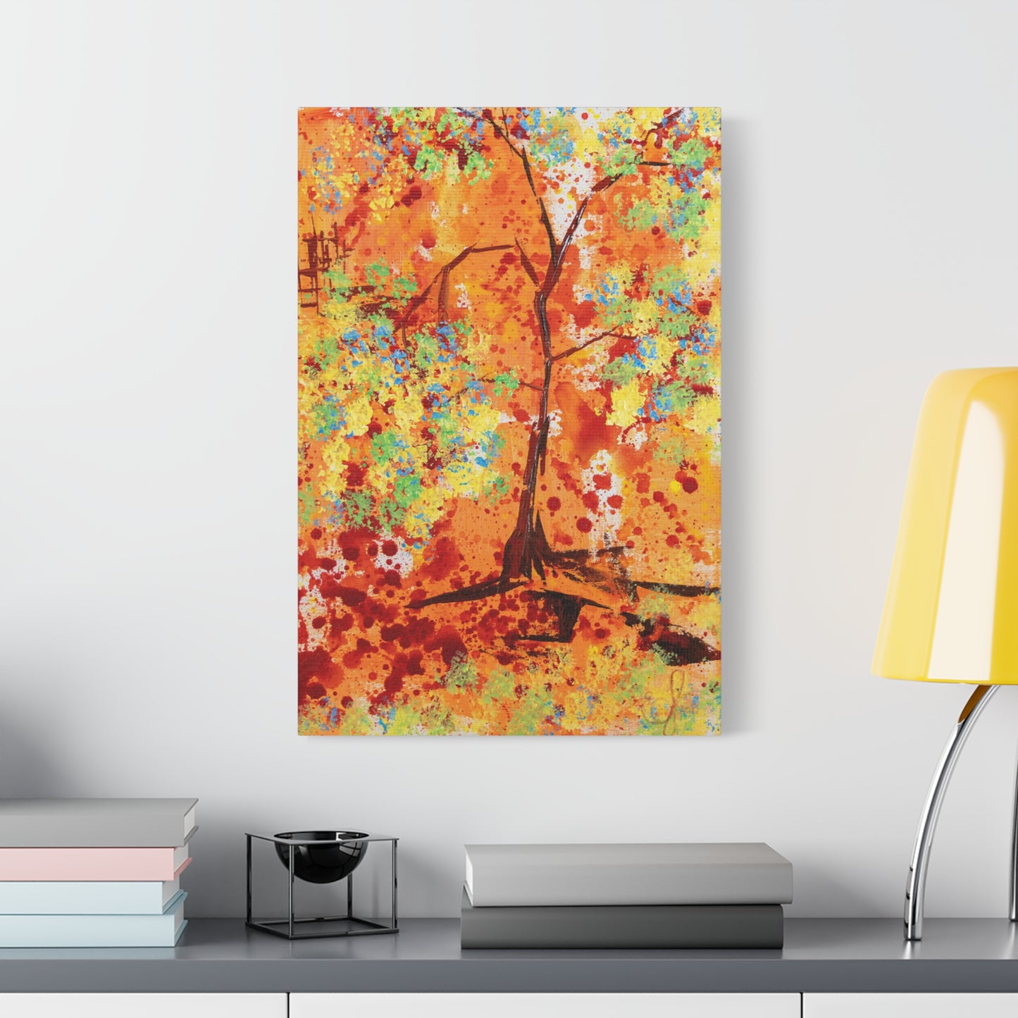 Canvas Print - A Spring Scene from Edwin Fuller - Abstract Tree and Foliage