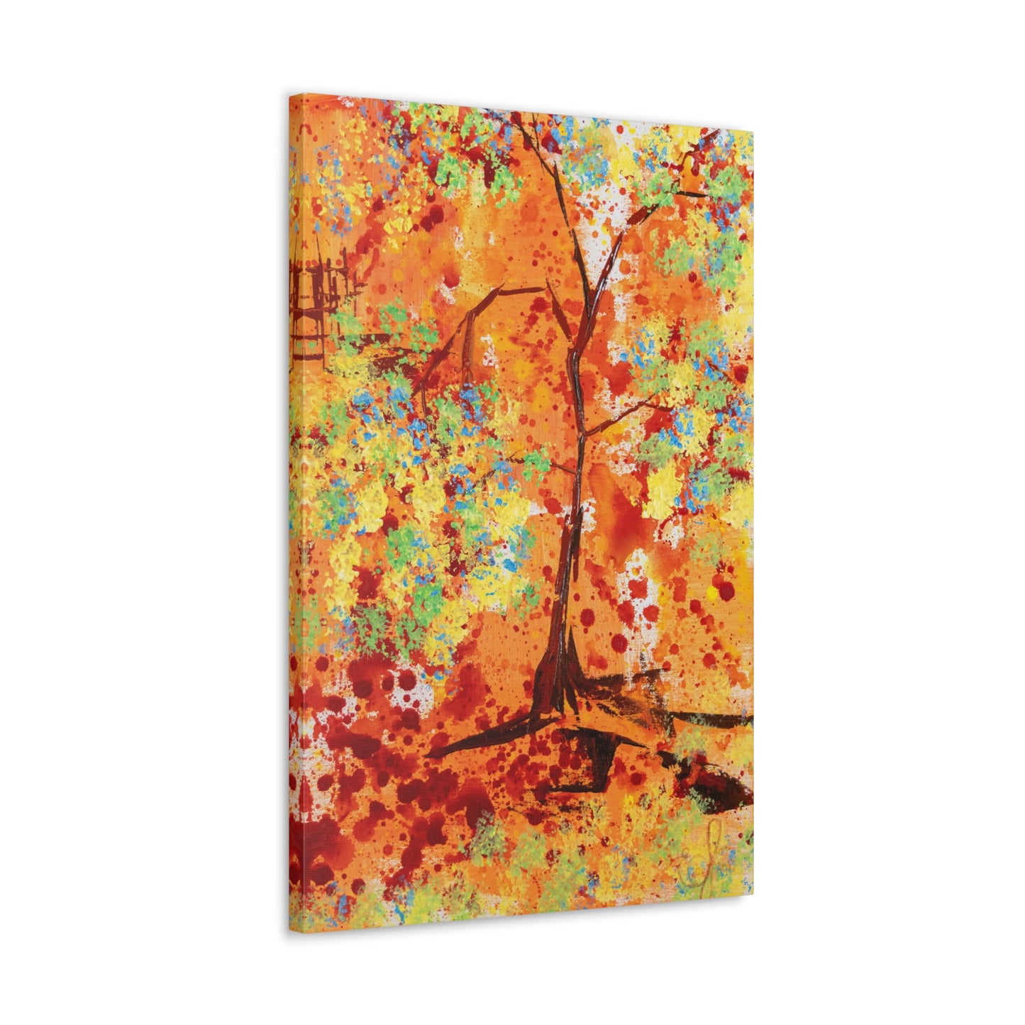 Canvas Print - A Spring Scene from Edwin Fuller - Abstract Tree and Foliage