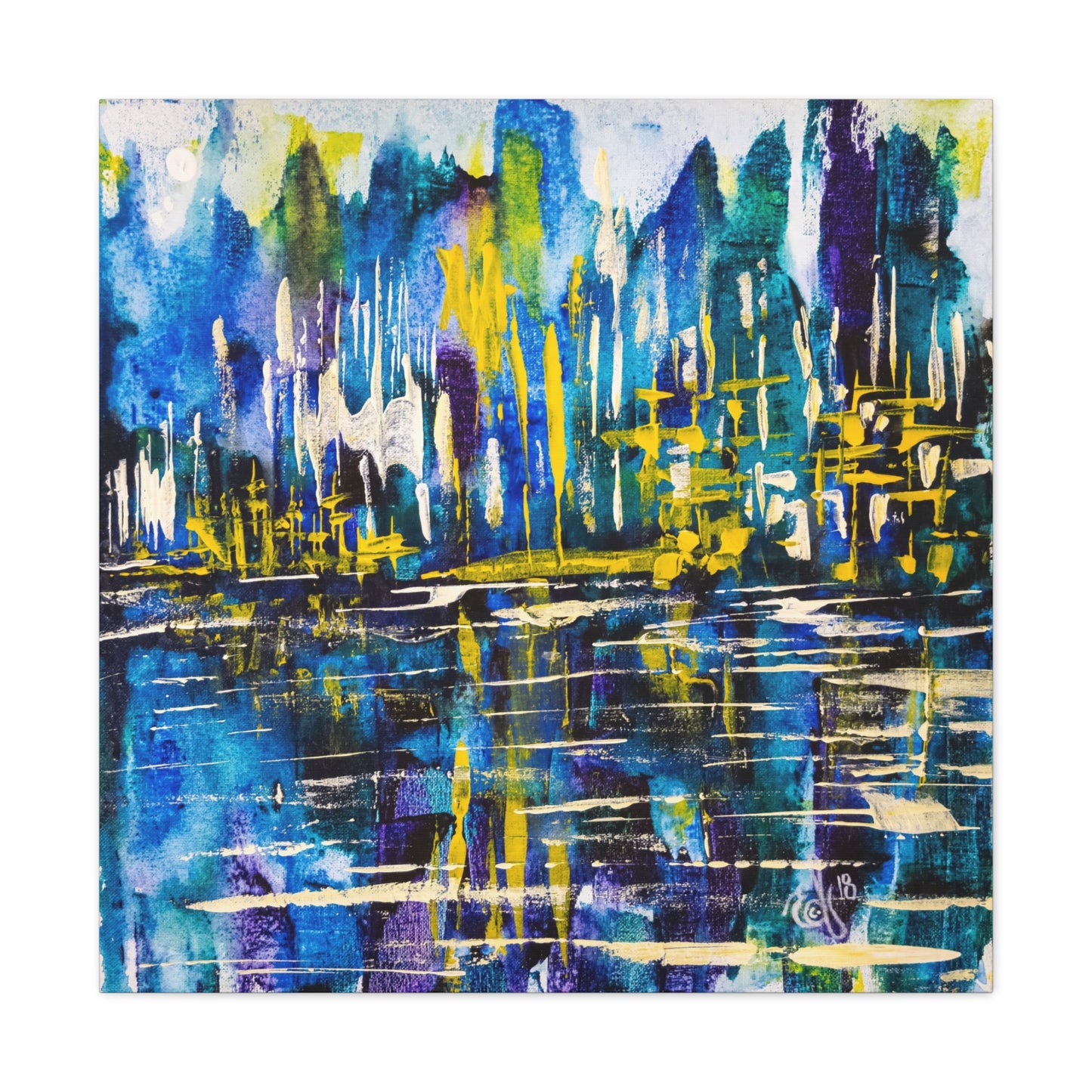 Canvas Print - Reflections by Edwin Fuller - Abstract Landscape and Water