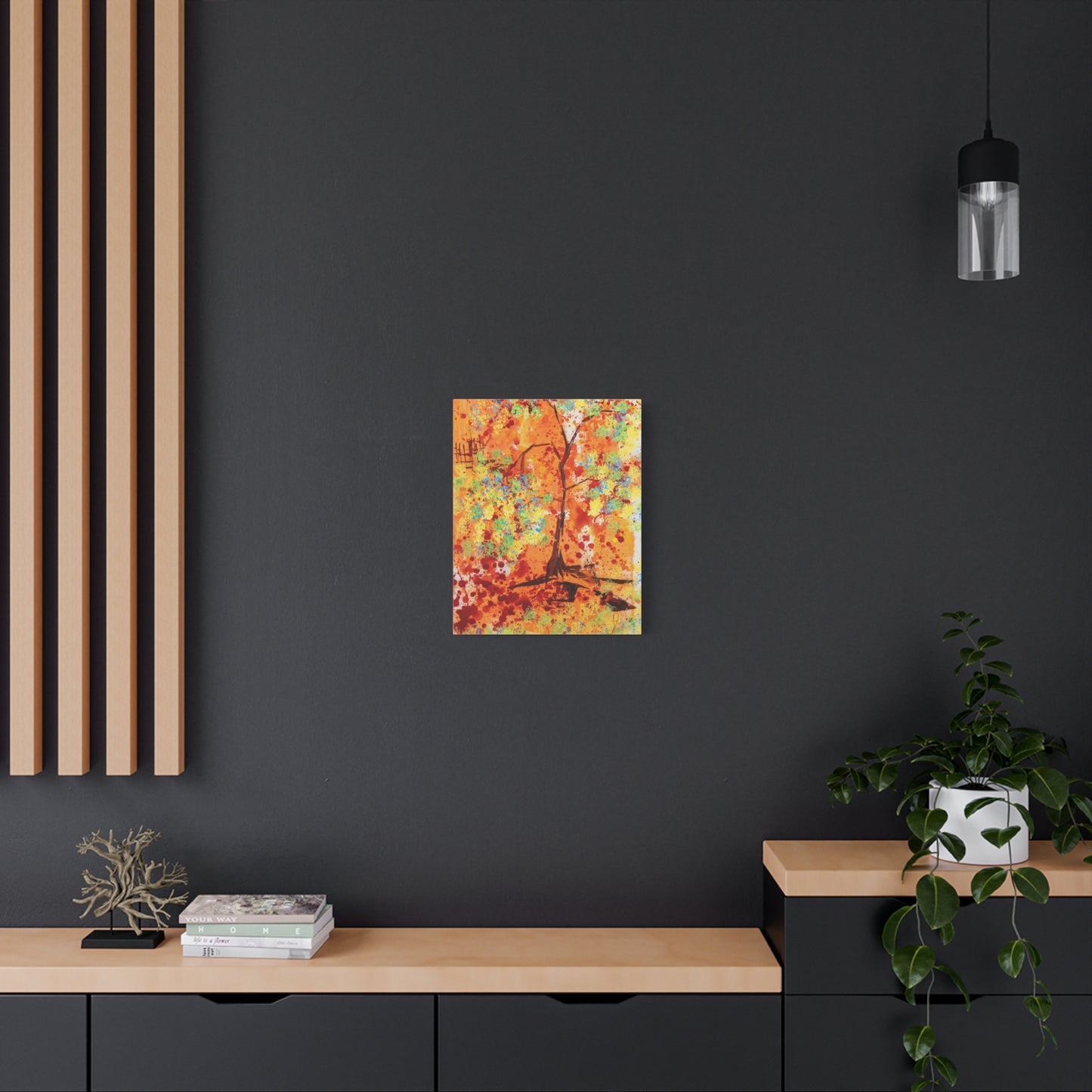 Canvas Print - A Spring Scene from Edwin Fuller - Abstract Tree and Foliage