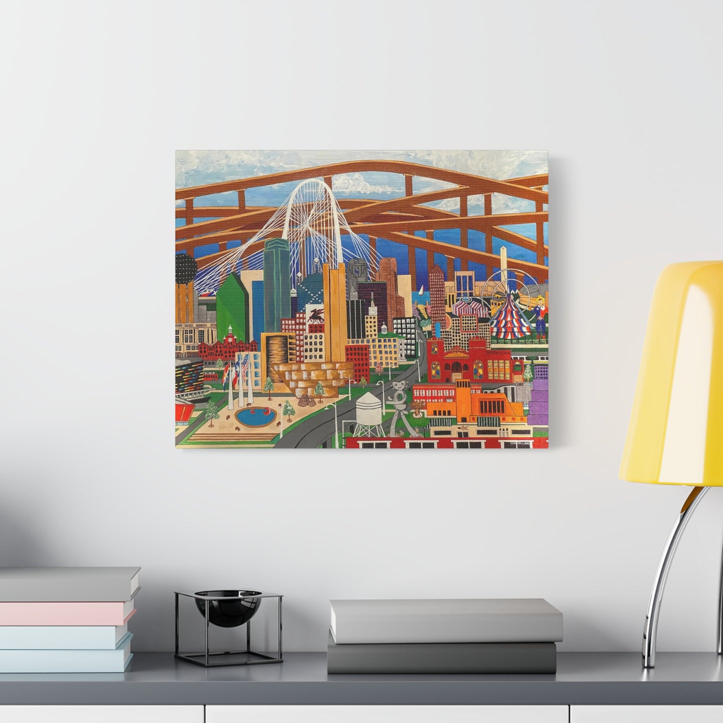 Canvas Print - Dallas by Leon Pollard - Dallas Landmarks and Cityscape