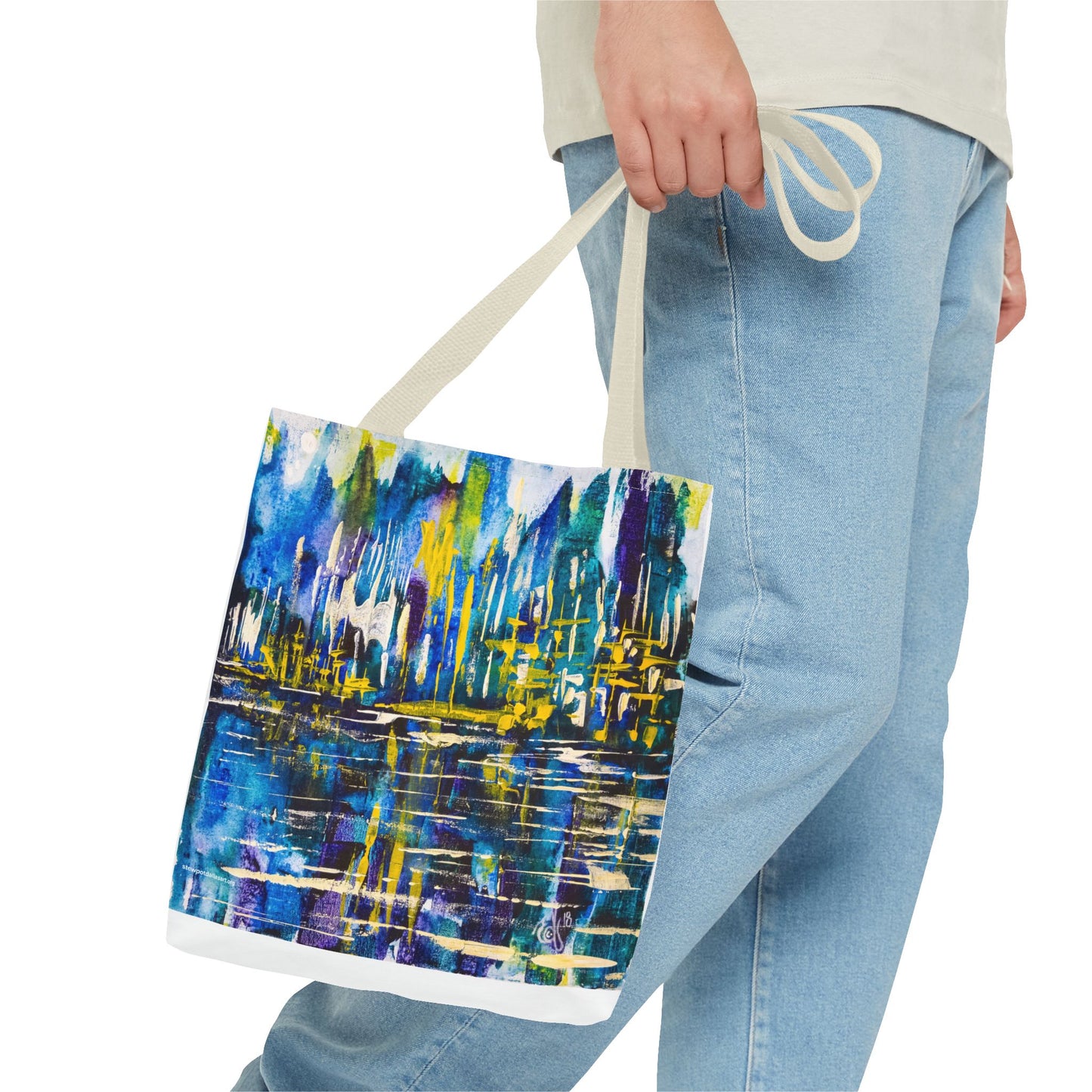Canvas Tote Bag - Reflections by Edwin Fuller - Landscape Cityscape and Water