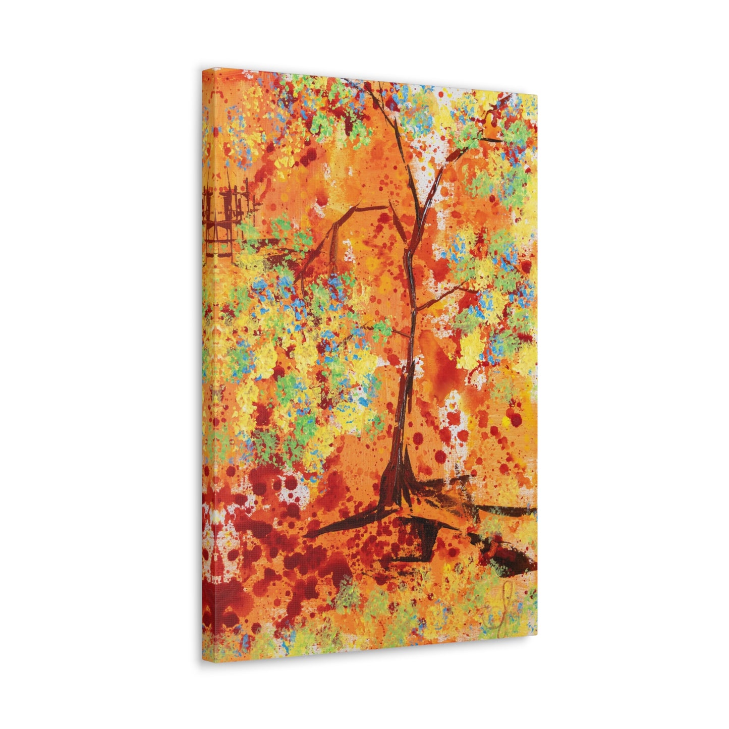 Canvas Print - A Spring Scene from Edwin Fuller - Abstract Tree and Foliage