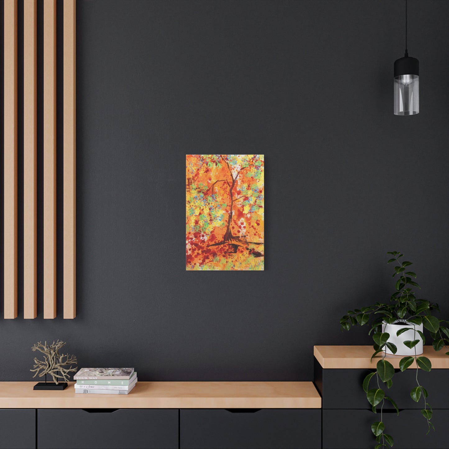 Canvas Print - A Spring Scene from Edwin Fuller - Abstract Tree and Foliage