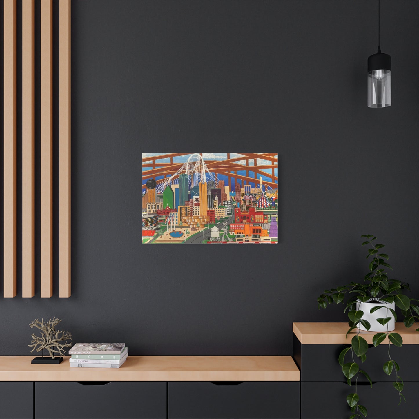 Canvas Print - Dallas by Leon Pollard - Dallas Landmarks and Cityscape