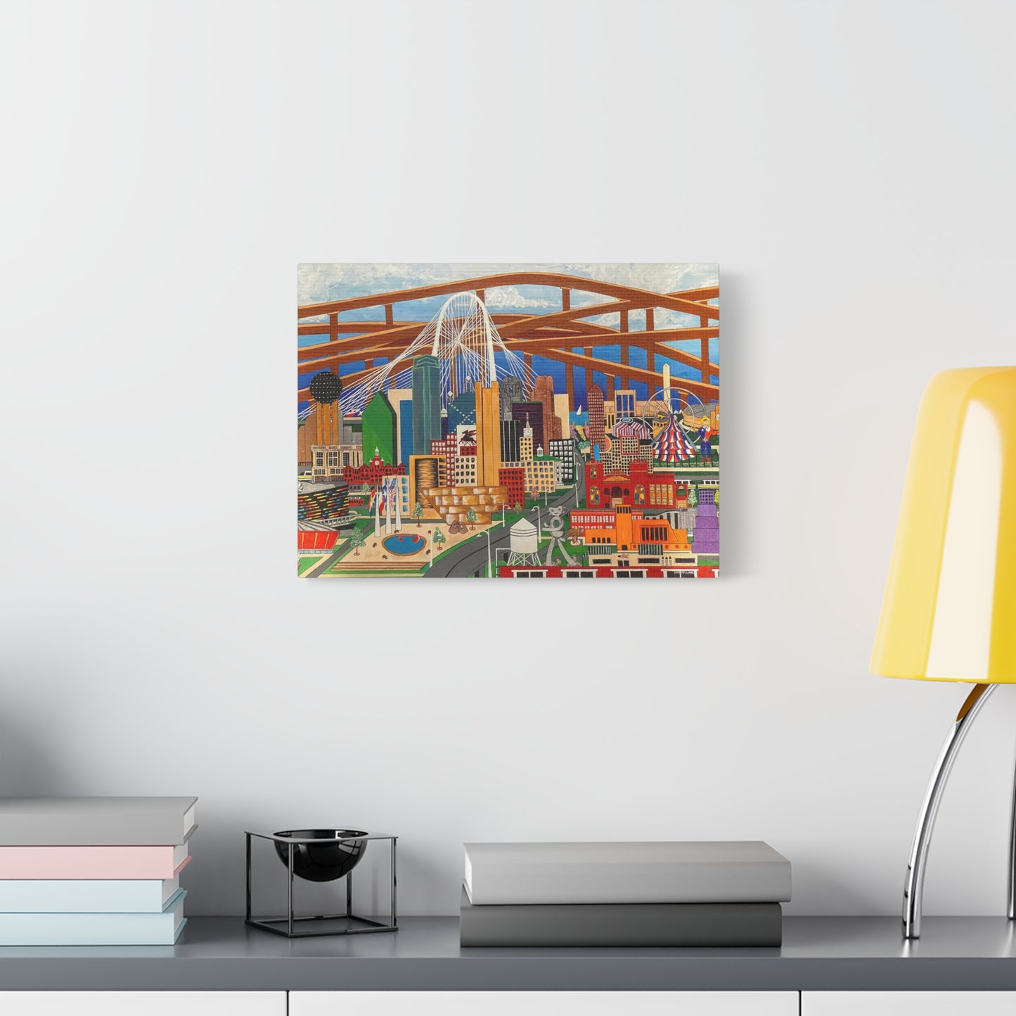 Canvas Print - Dallas by Leon Pollard - Dallas Landmarks and Cityscape