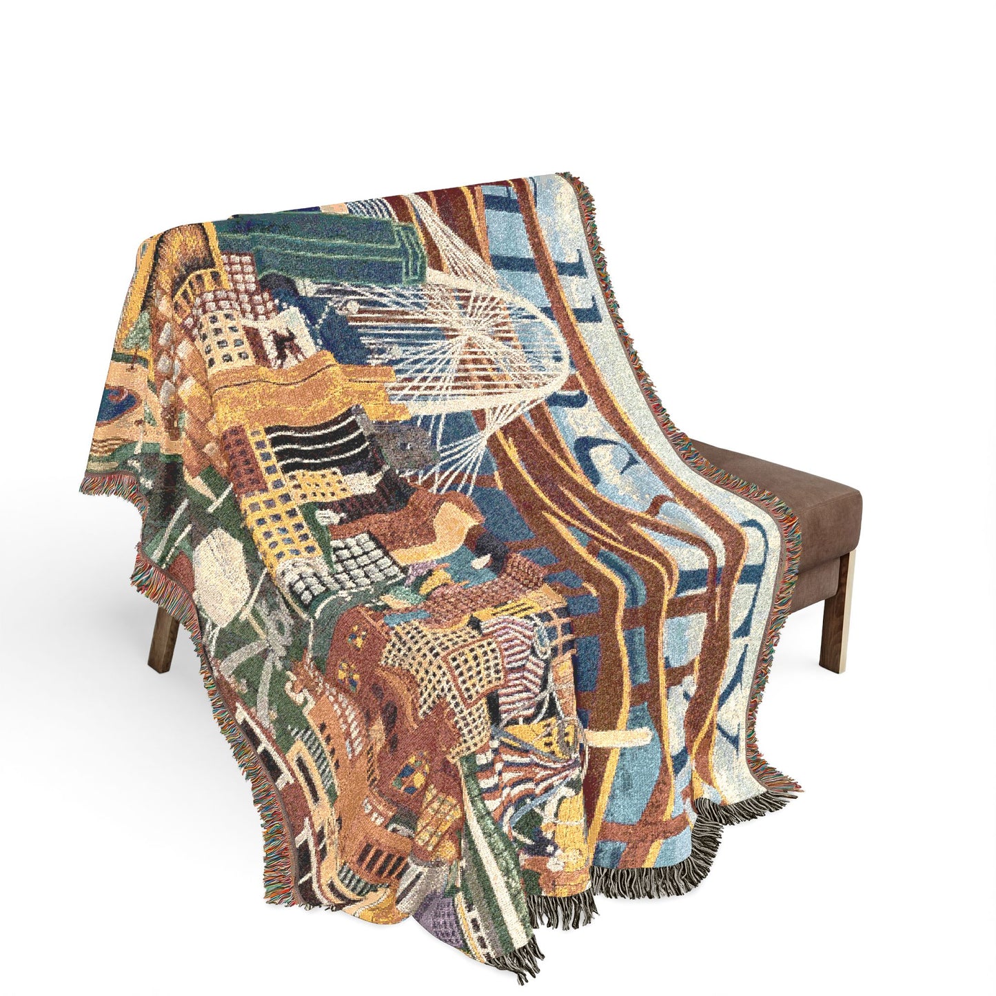 Dallas Texas Woven Blanket | Dallas Landmarks Scene