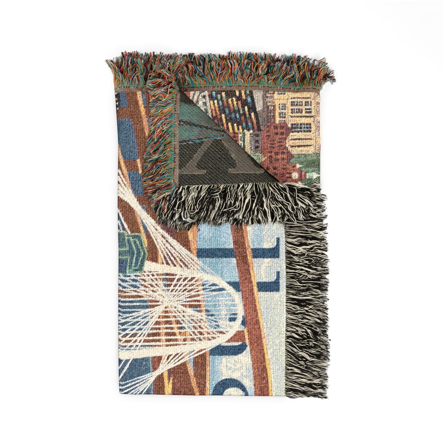 Dallas Texas Woven Blanket | Dallas Landmarks Scene