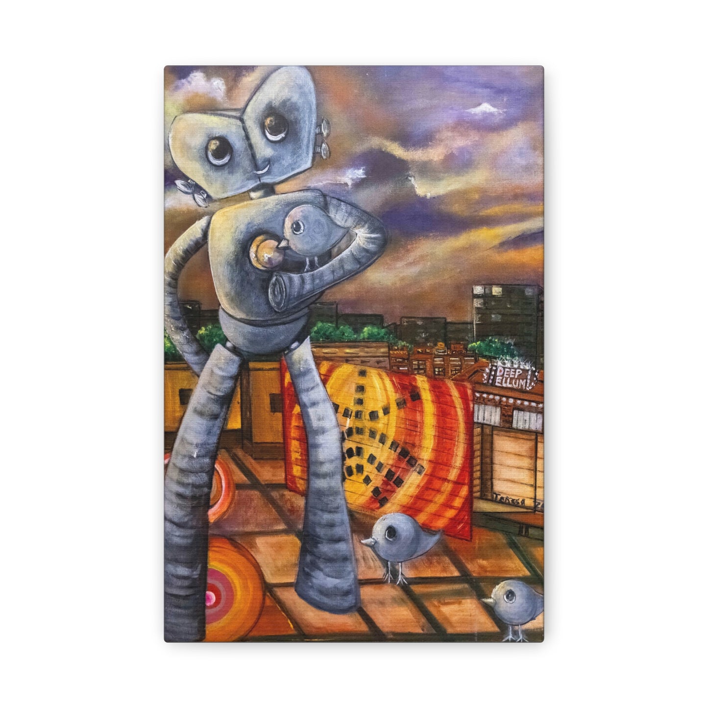 Canvas Print - A Sunset Journey by Teresa Zacarias