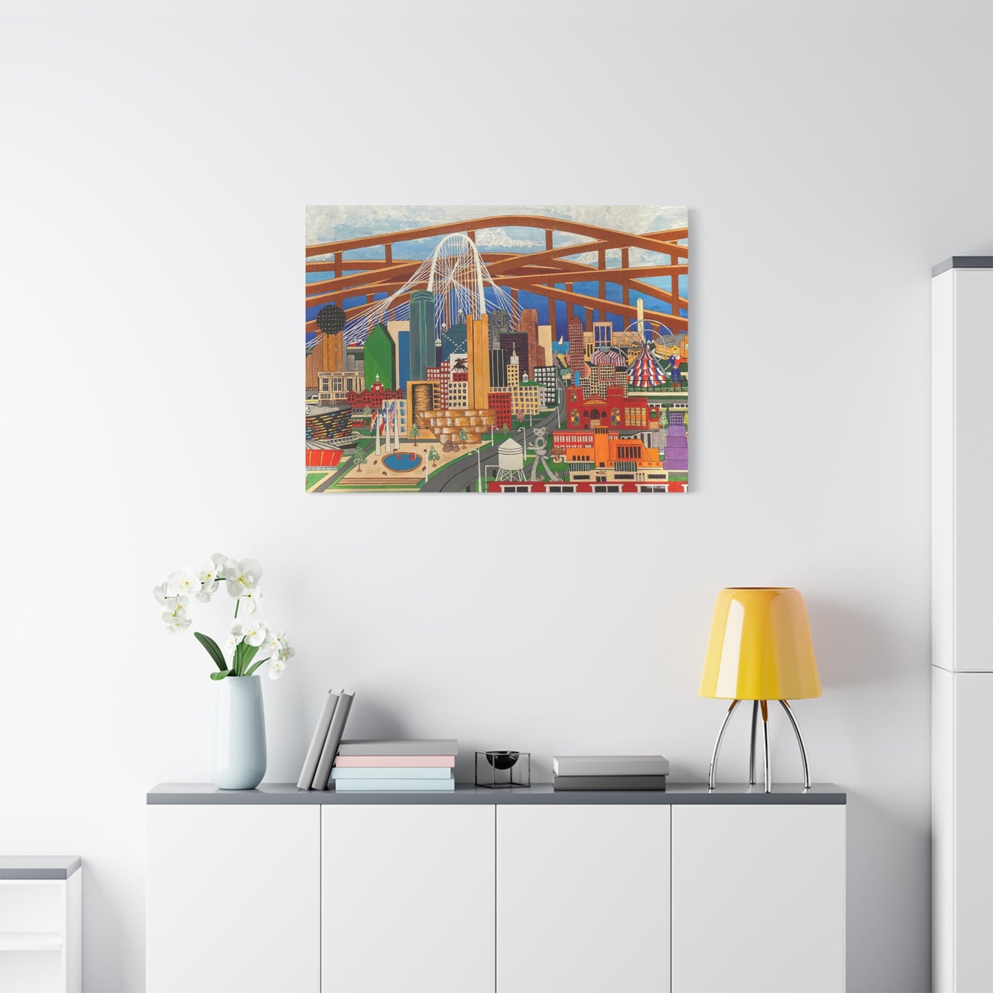 Canvas Print - Dallas by Leon Pollard - Dallas Landmarks and Cityscape