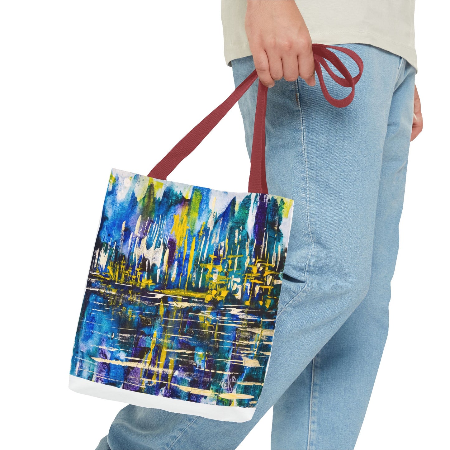 Canvas Tote Bag - Reflections by Edwin Fuller - Landscape Cityscape and Water