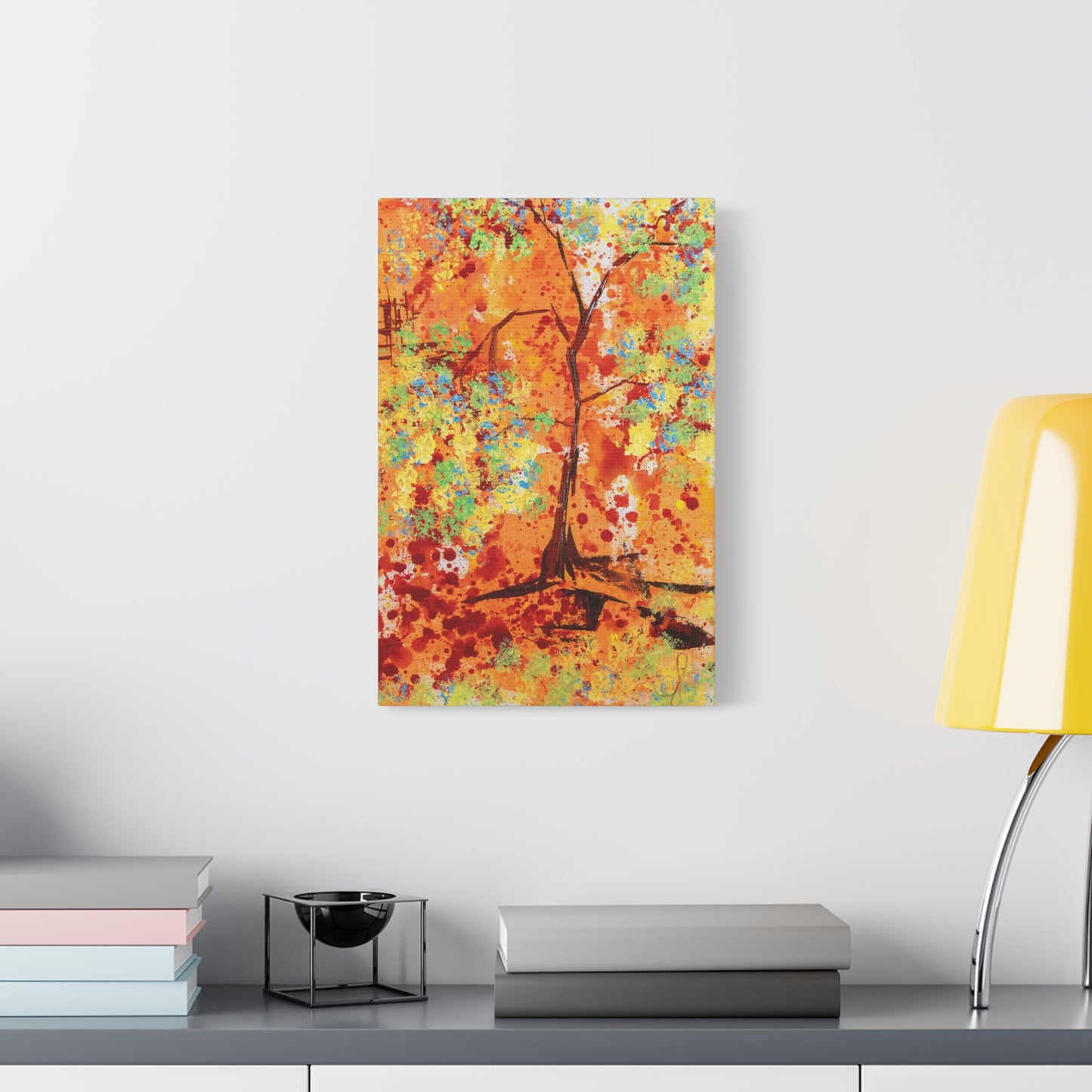 Canvas Print - A Spring Scene from Edwin Fuller - Abstract Tree and Foliage
