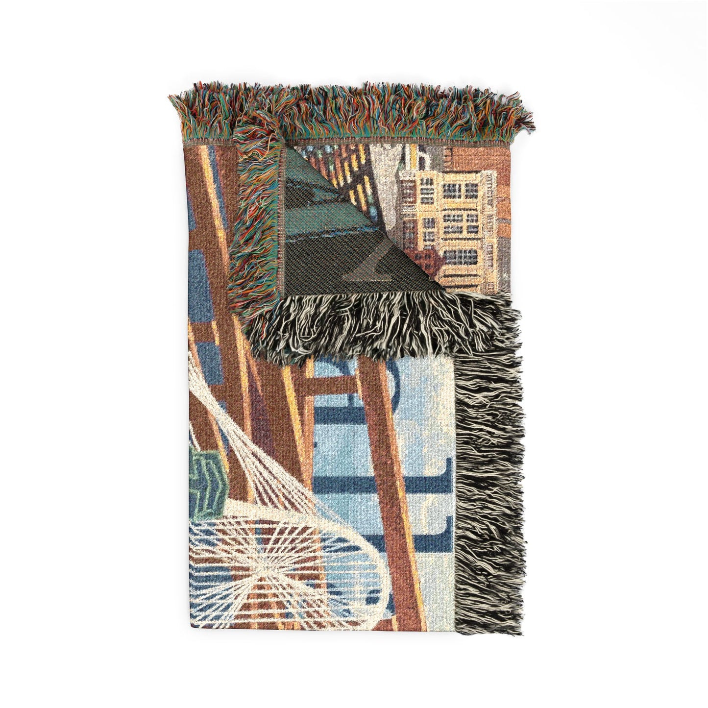 Dallas Texas Woven Blanket | Dallas Landmarks Scene