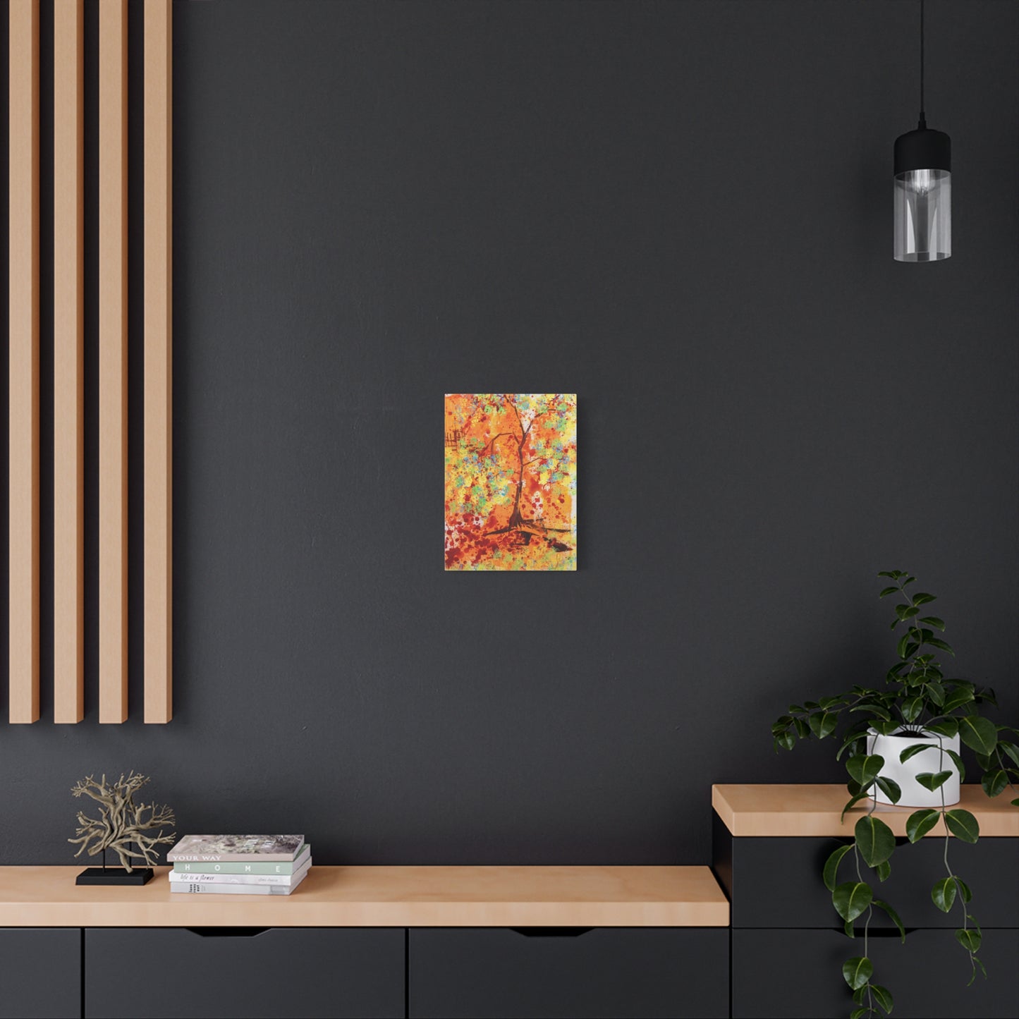 Canvas Print - A Spring Scene from Edwin Fuller - Abstract Tree and Foliage