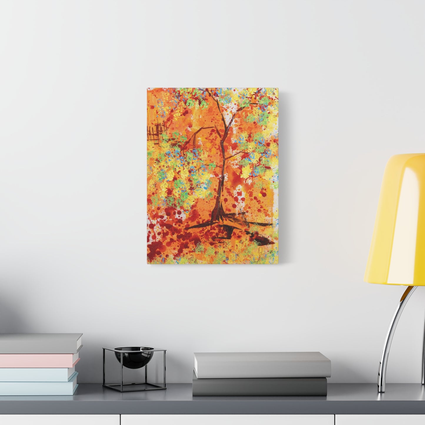 Canvas Print - A Spring Scene from Edwin Fuller - Abstract Tree and Foliage
