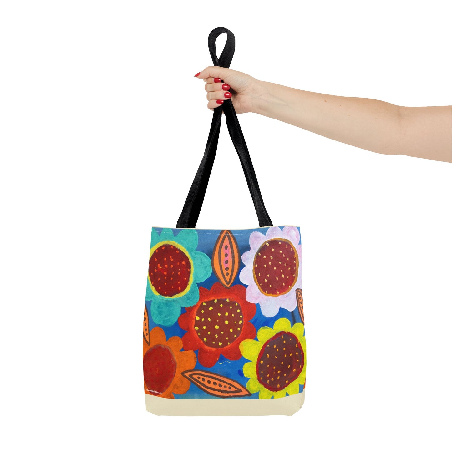 Canvas Tote Bag - Spring Flowers by Fernando Segovia - Bold Flower Painting