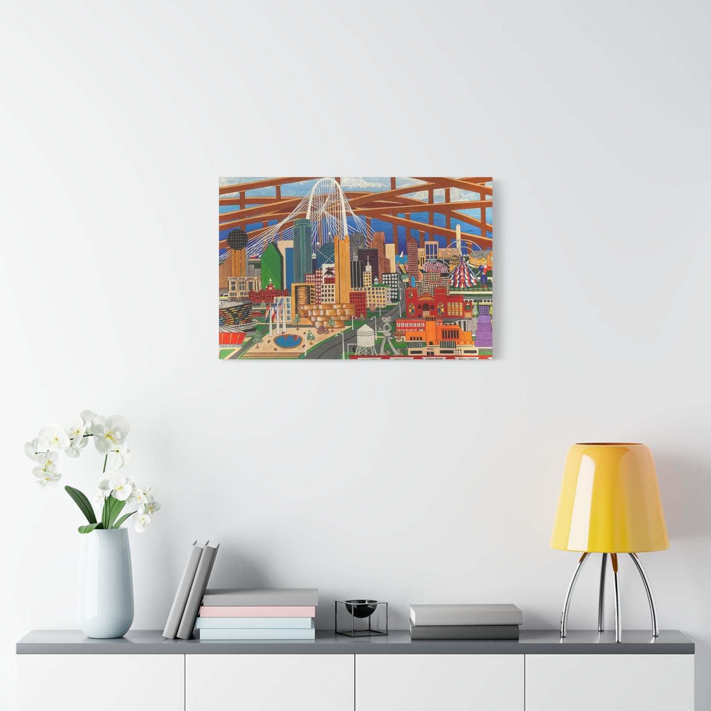 Canvas Print - Dallas by Leon Pollard - Dallas Landmarks and Cityscape