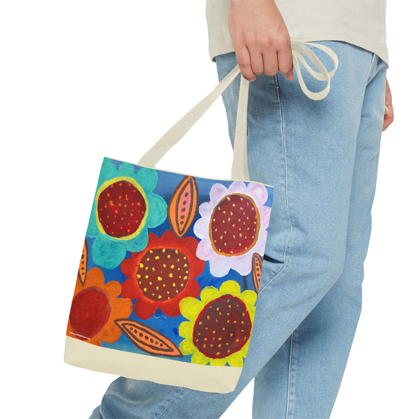 Canvas Tote Bag - Spring Flowers by Fernando Segovia - Bold Flower Painting