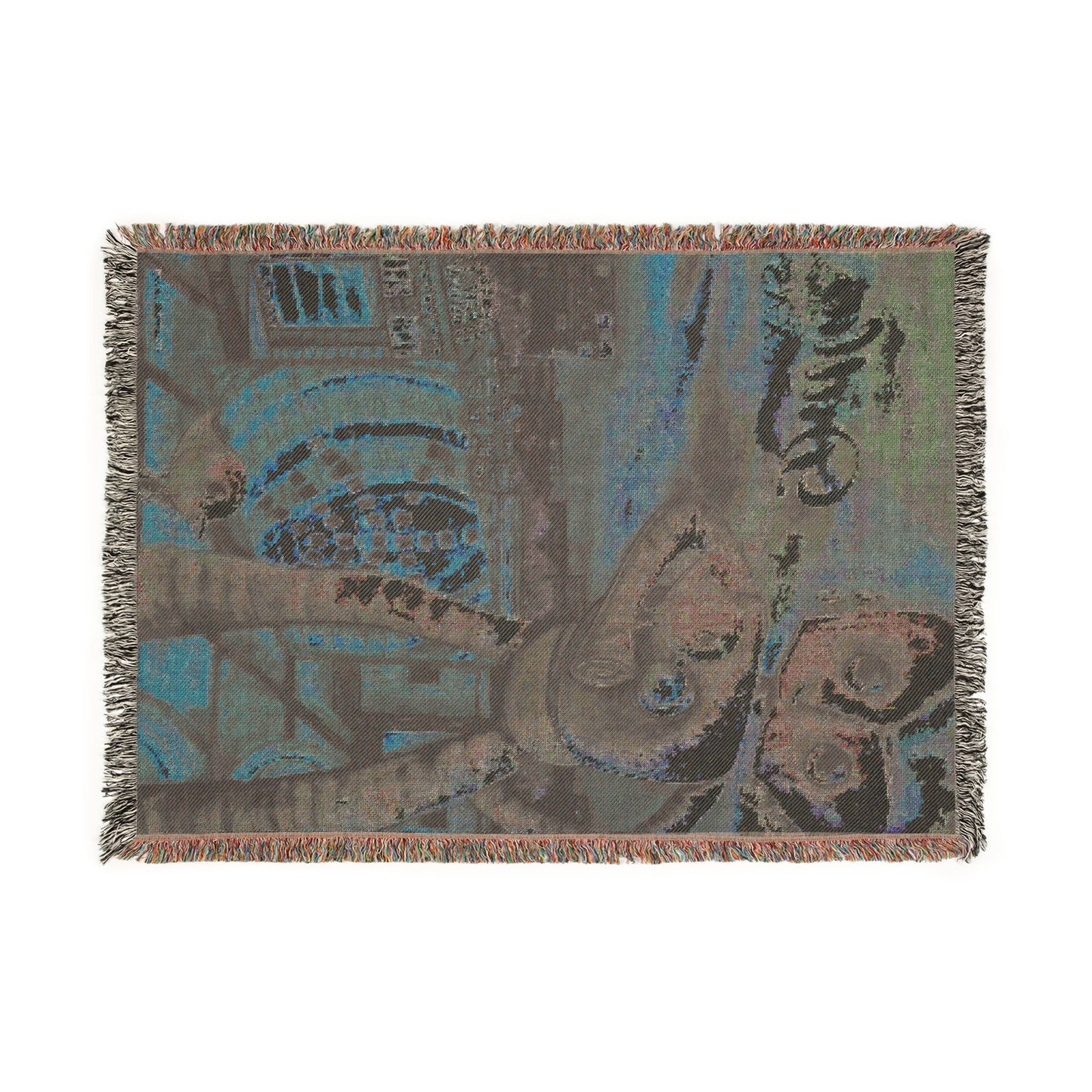 Traveling Man Woven Blanket | Deep Ellum, Dallas Texas Scene