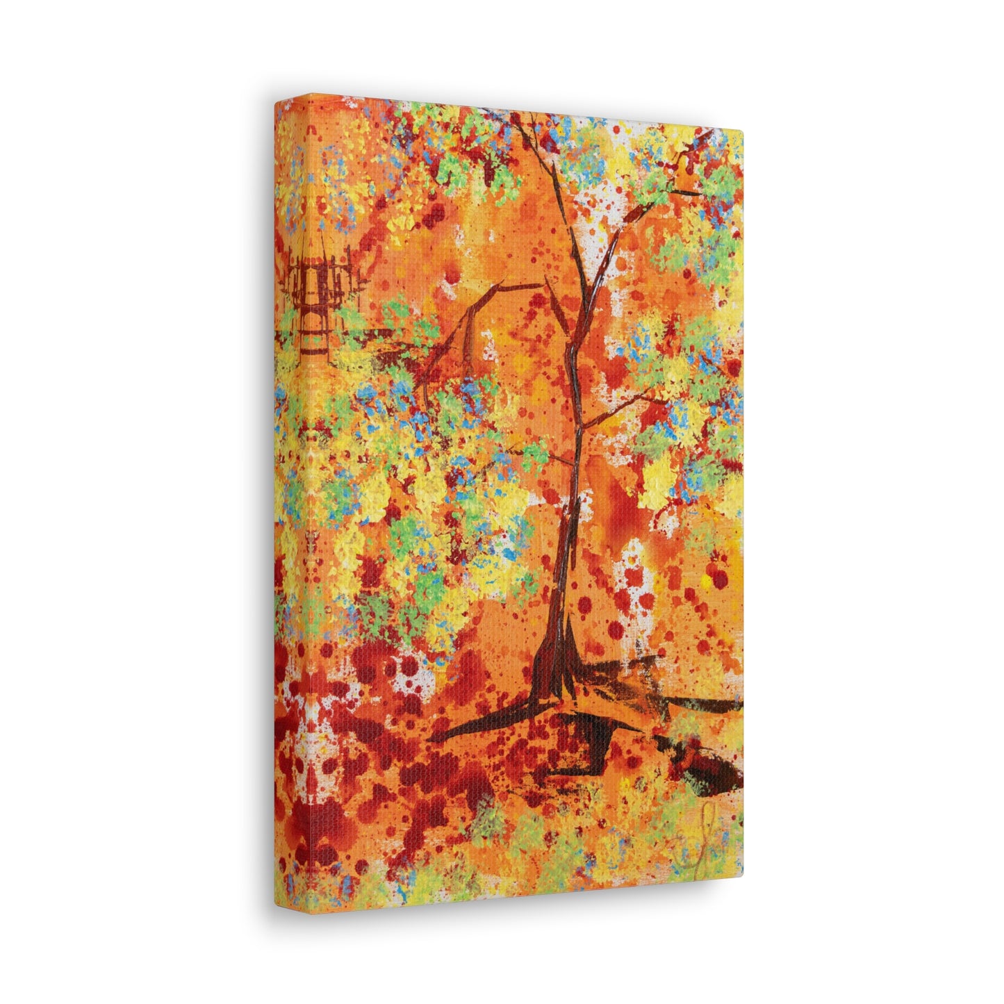 Canvas Print - A Spring Scene from Edwin Fuller - Abstract Tree and Foliage