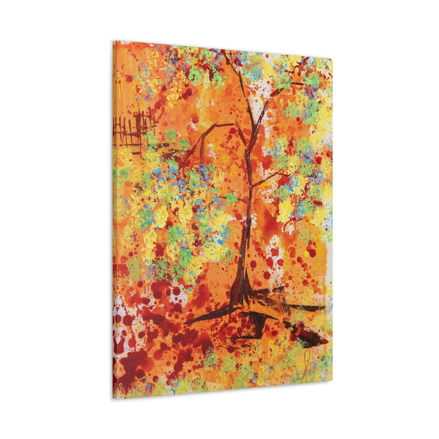 Canvas Print - A Spring Scene from Edwin Fuller - Abstract Tree and Foliage